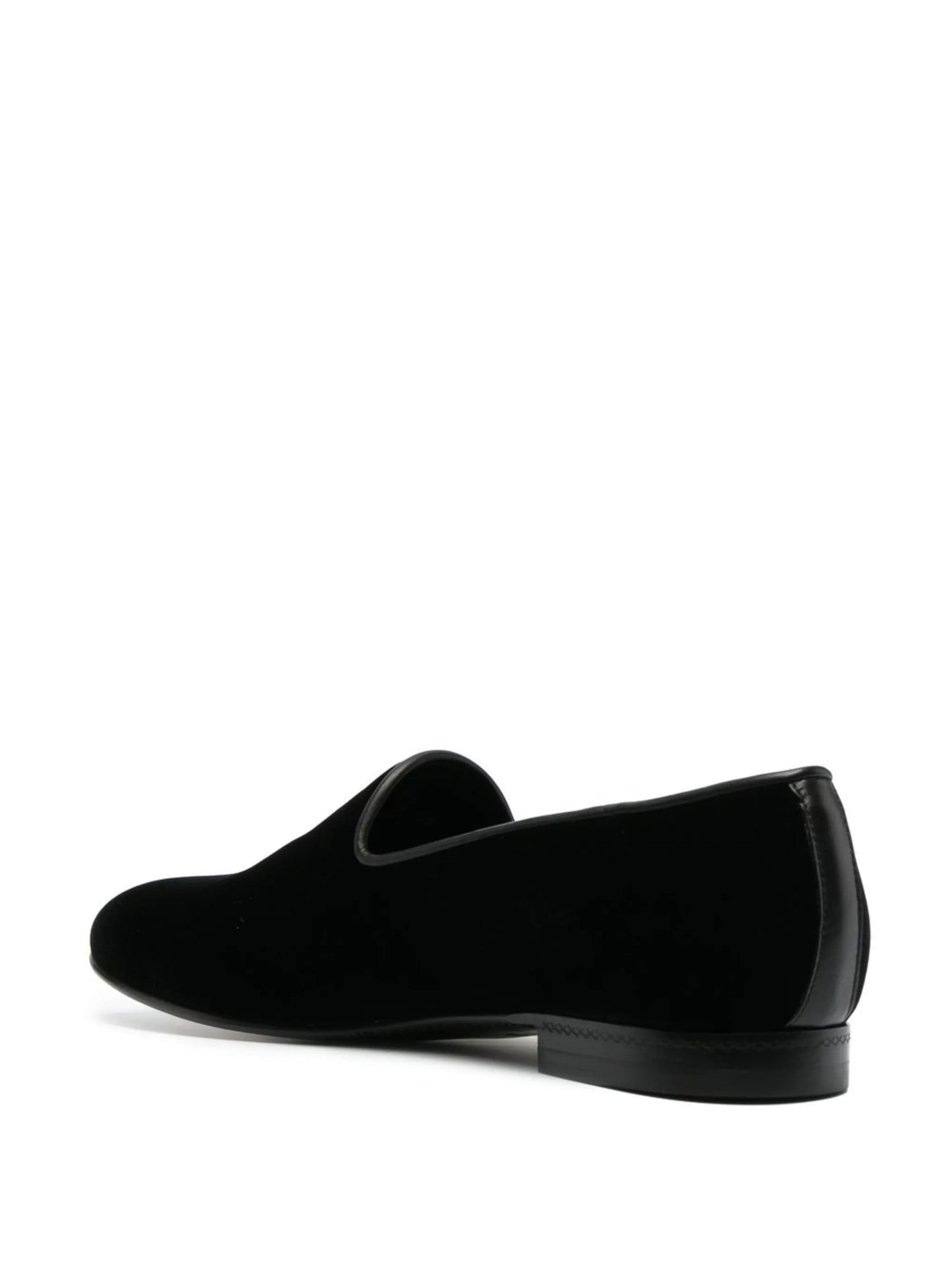 velvet almond-toe loafers