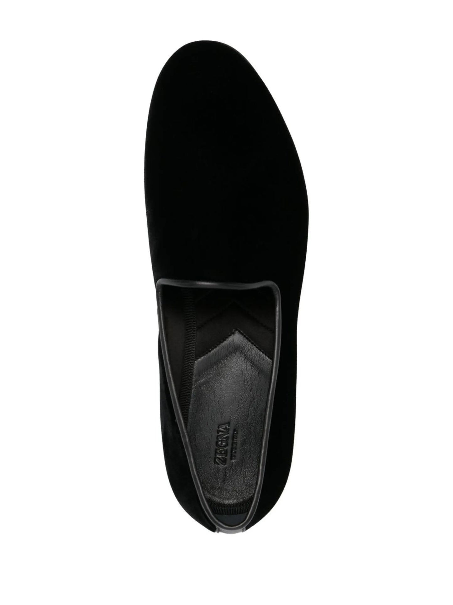 velvet almond-toe loafers