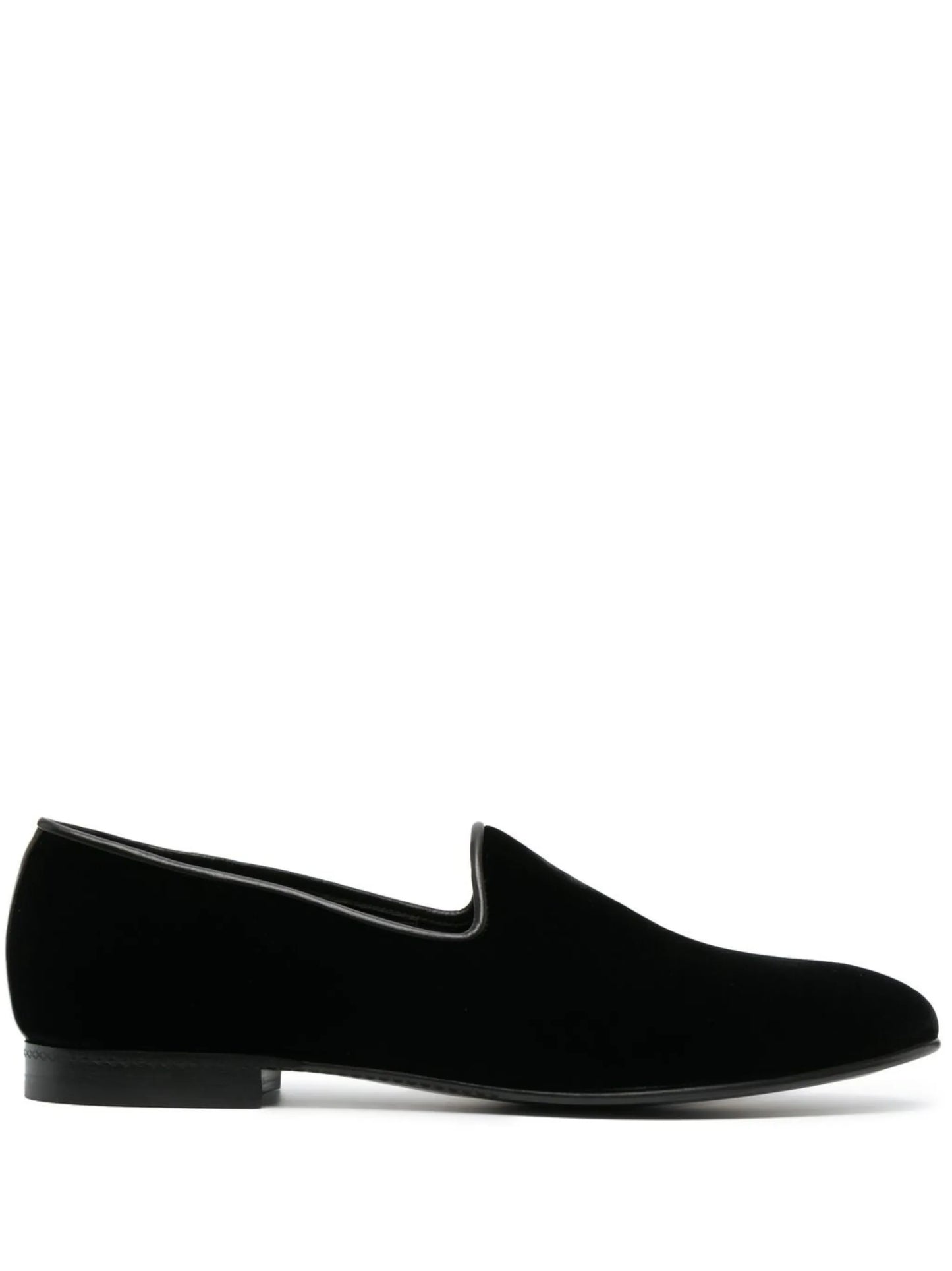 velvet almond-toe loafers