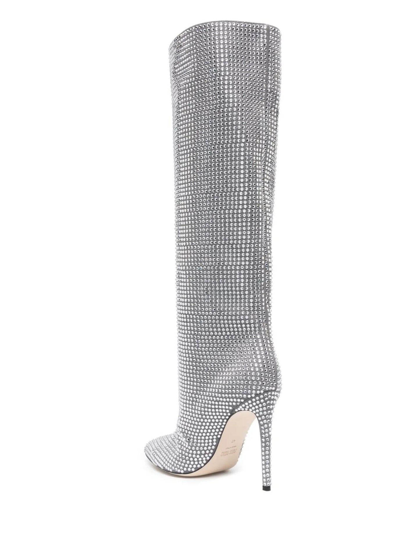 Holly crystal-embellished knee boots