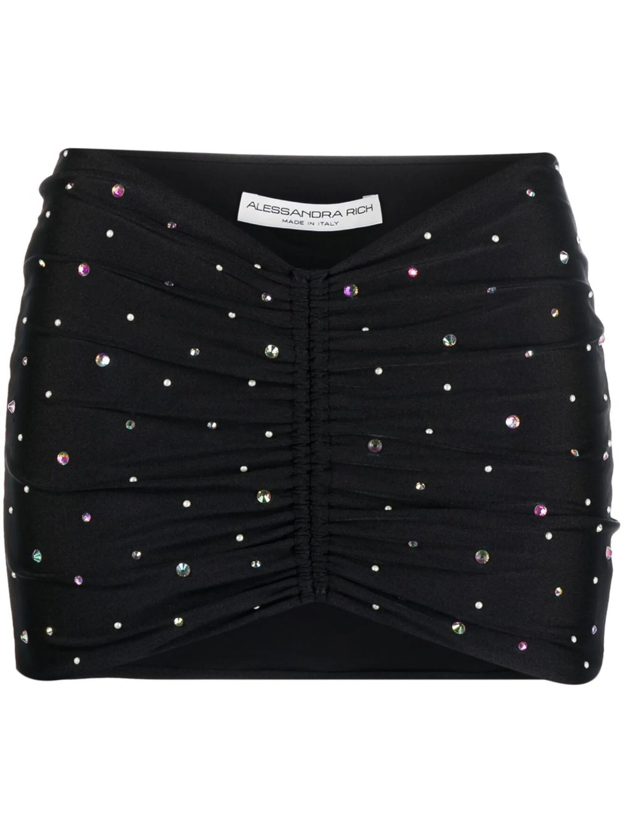 rhinestone-detail mini skirt