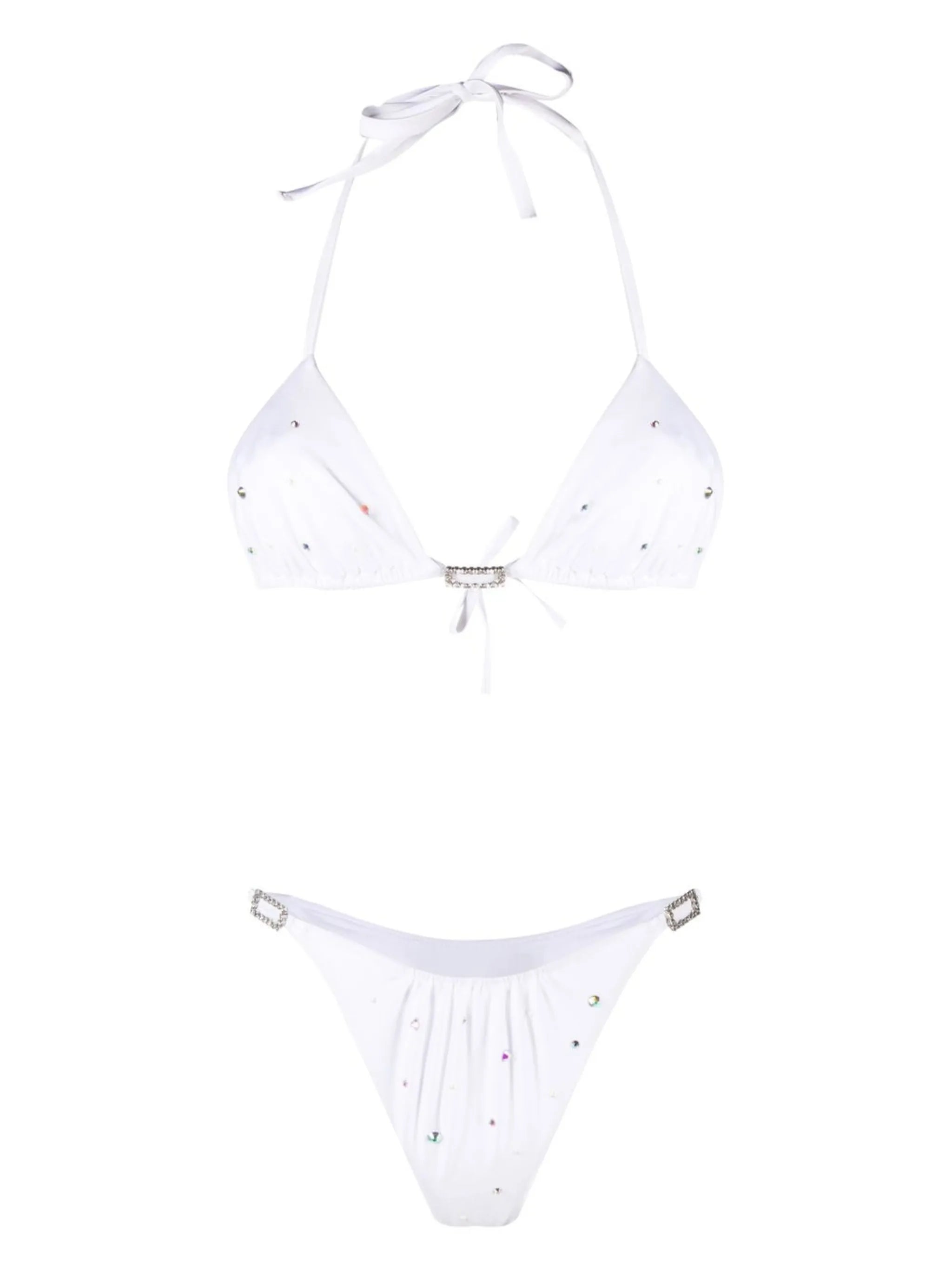 rhinestone-embellished bikini set