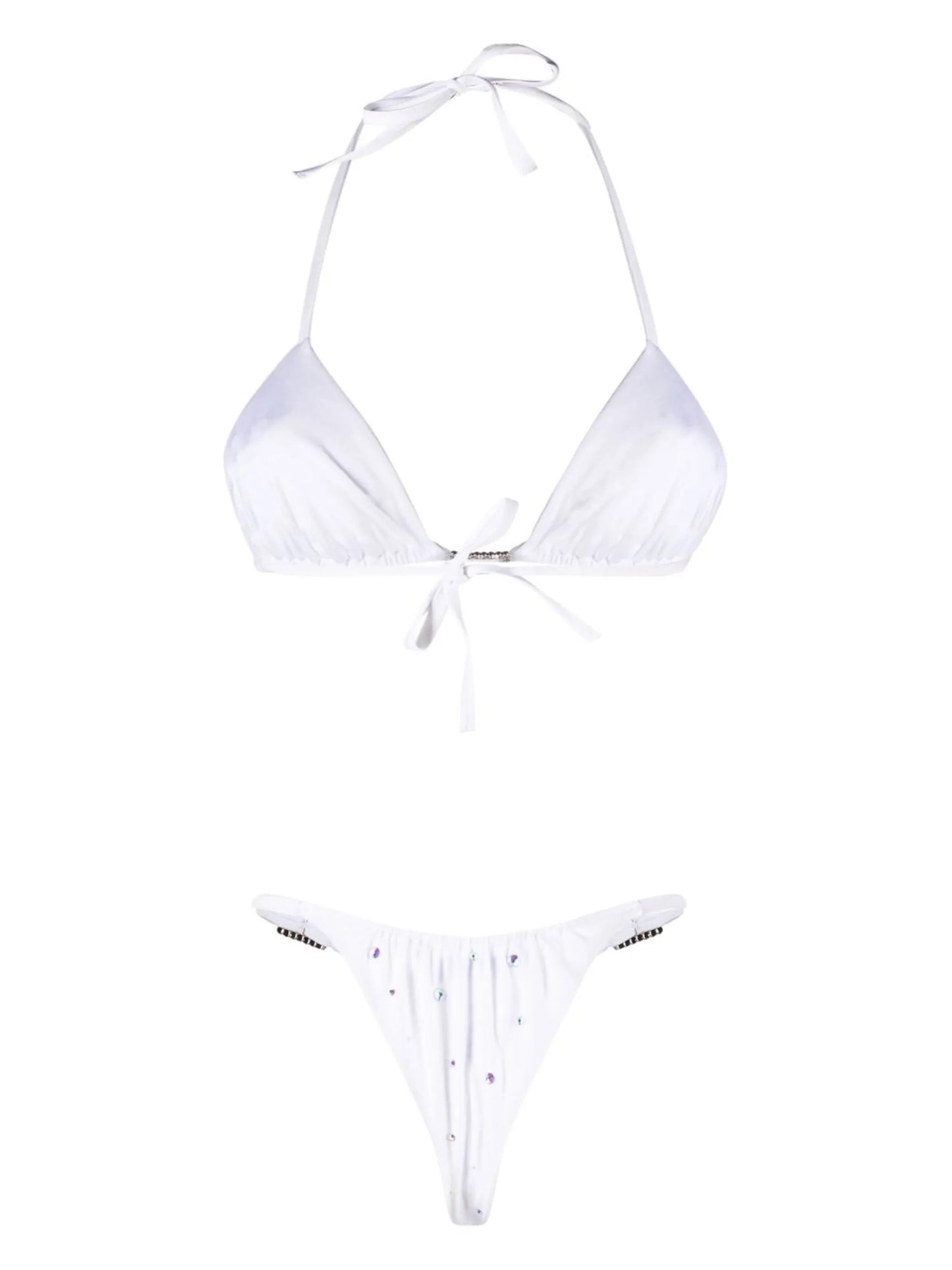 rhinestone-embellished bikini set