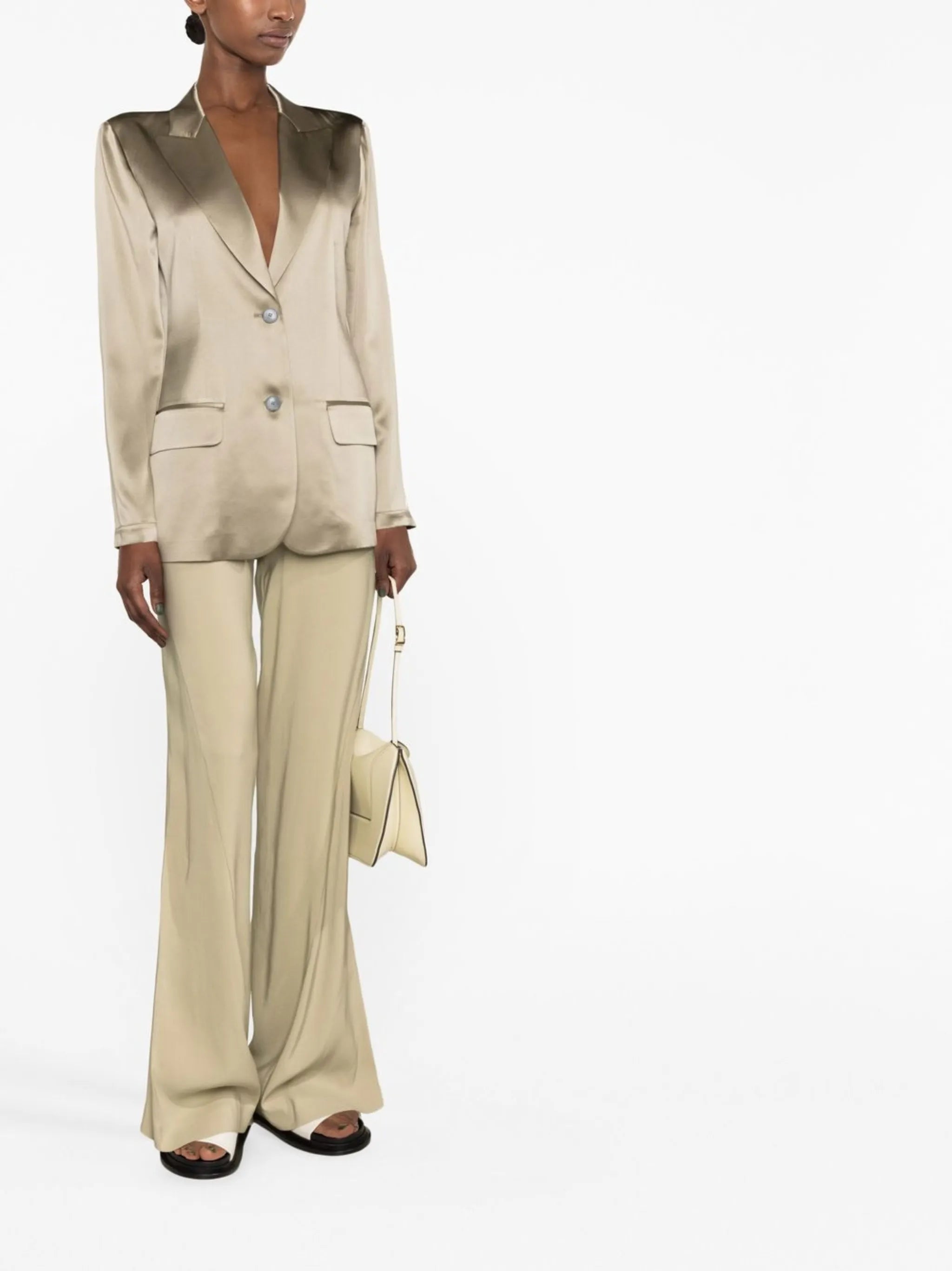 Moxon single-breasted silk blazer