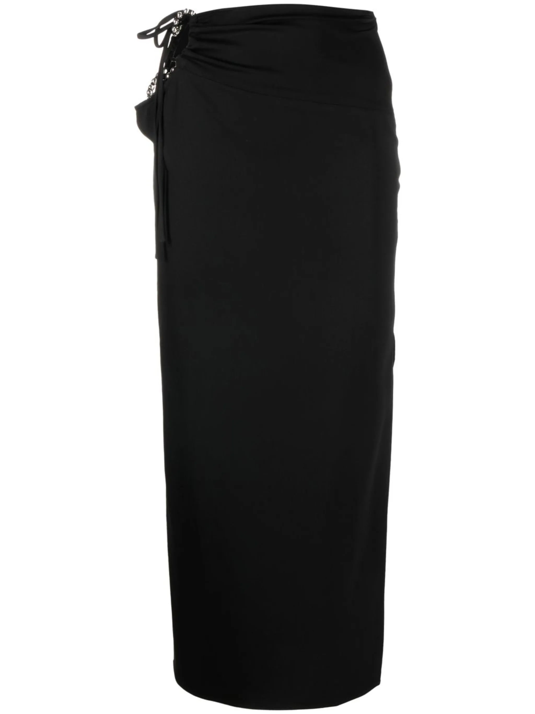 cut-out midi skirt