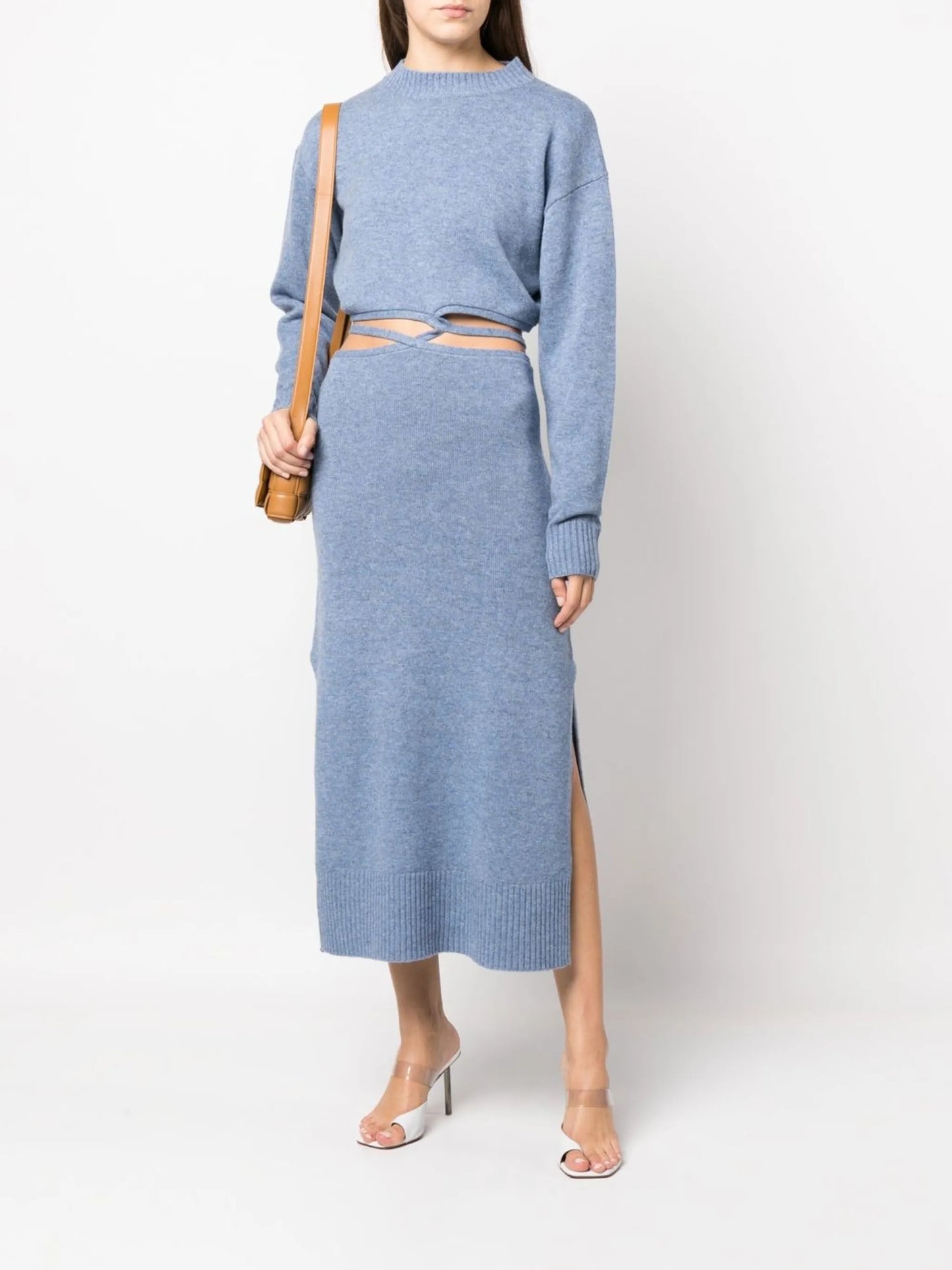 cut-out detail midi dress