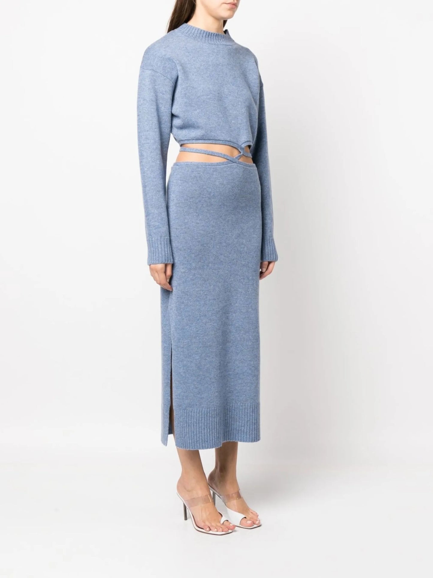 cut-out detail midi dress