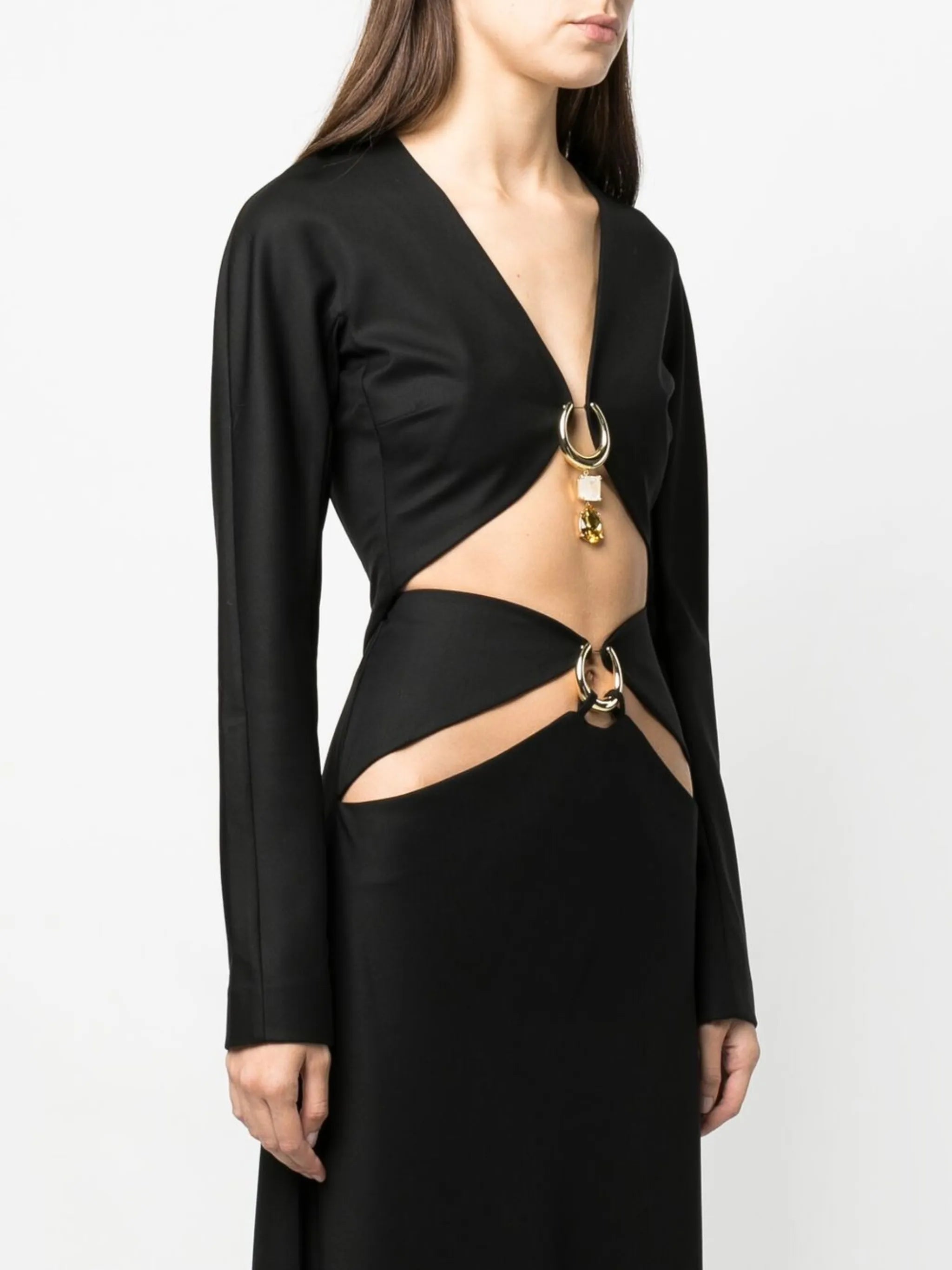 long-sleeved cropped top