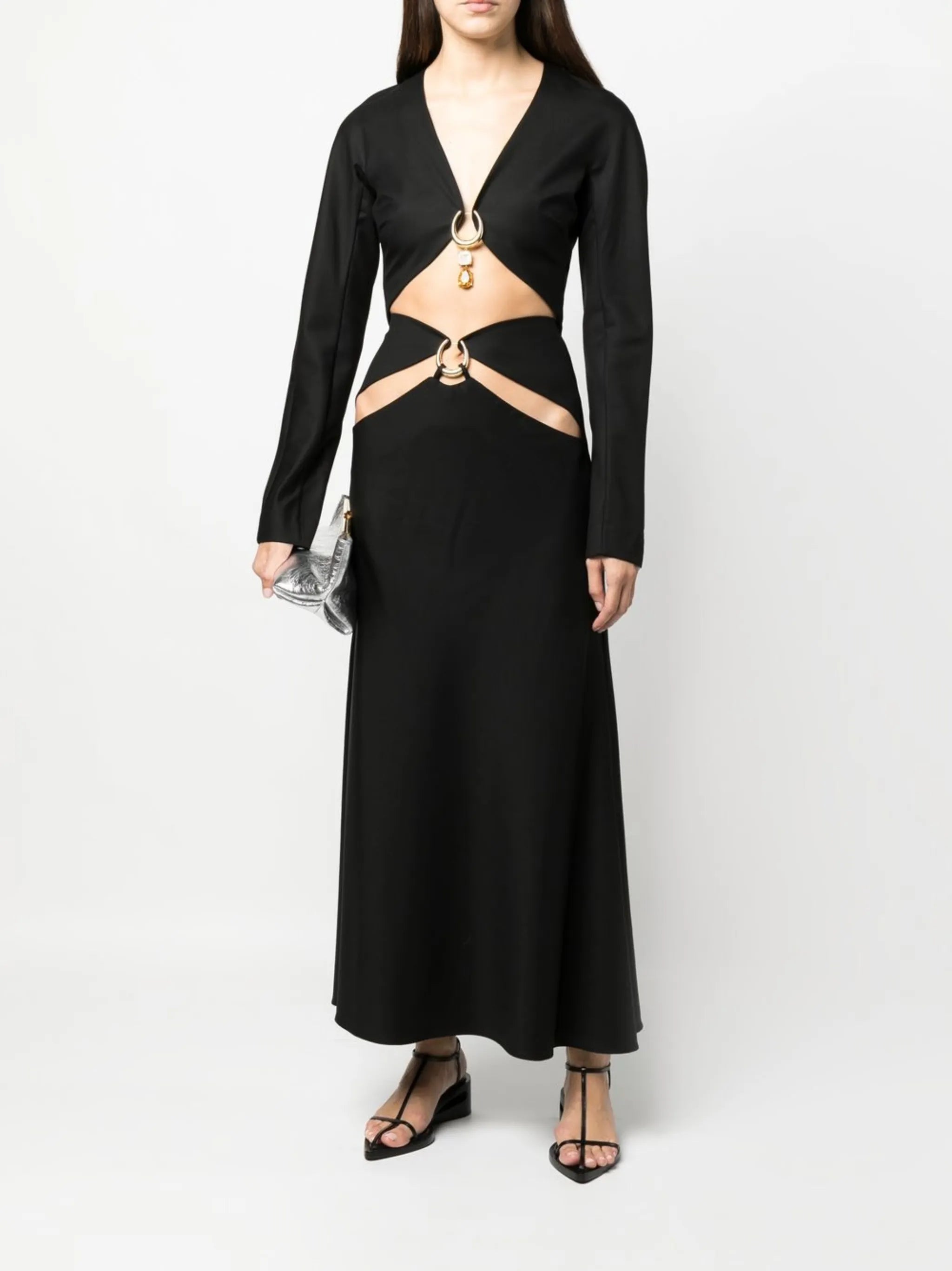 long-sleeved cropped top