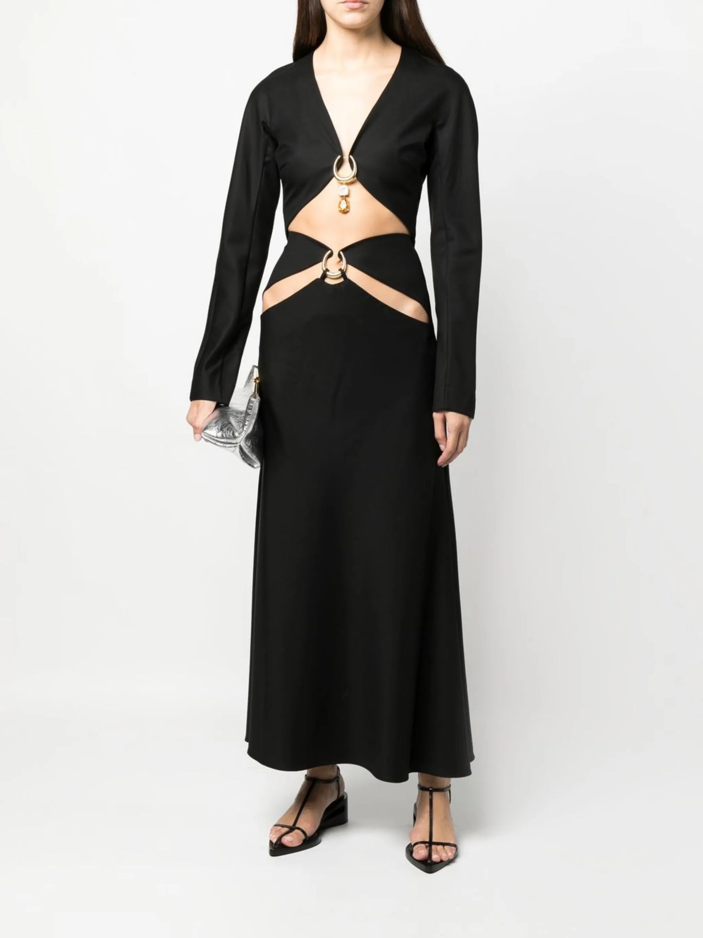 long-sleeved cropped top