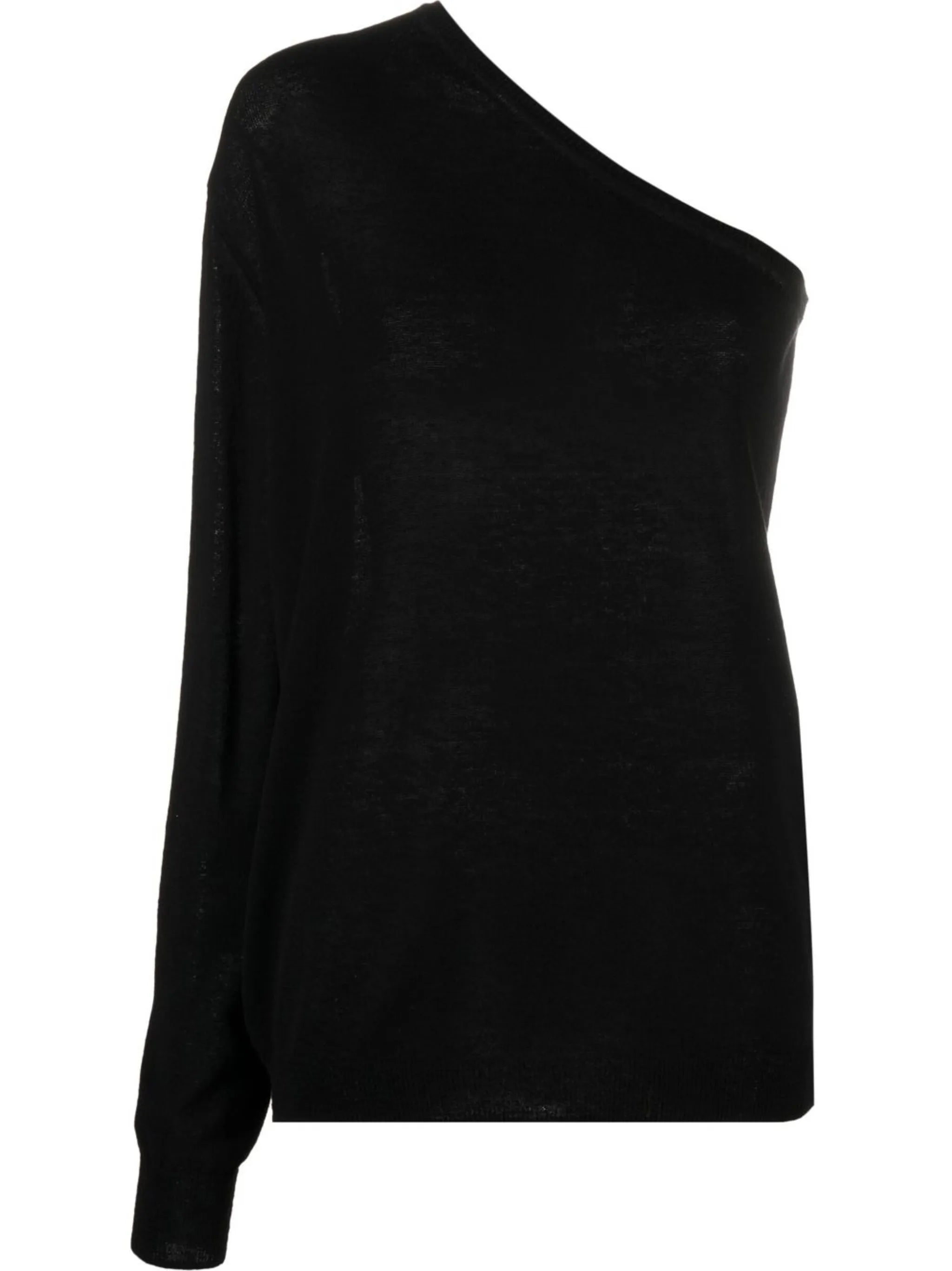 Bianca one-shoulder knitted top