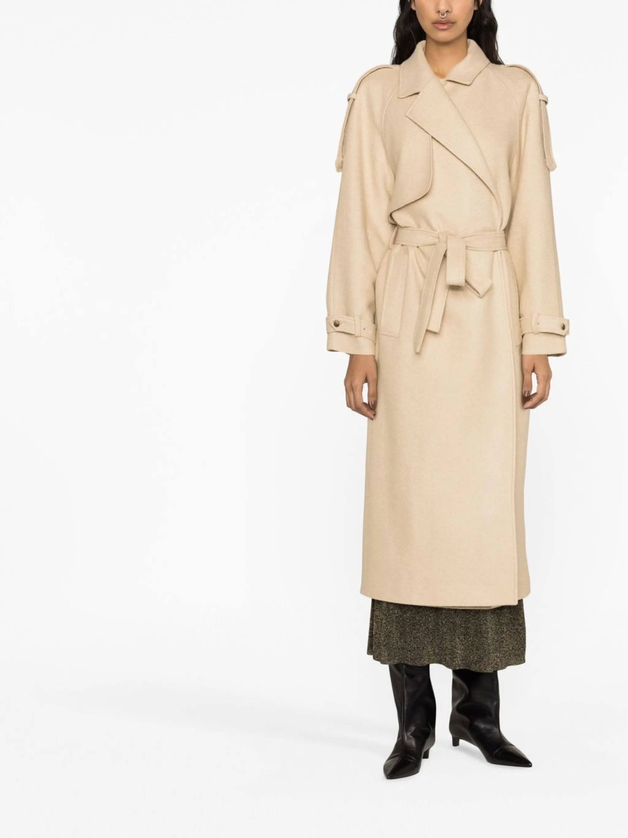 Suzanne belted trench coat
