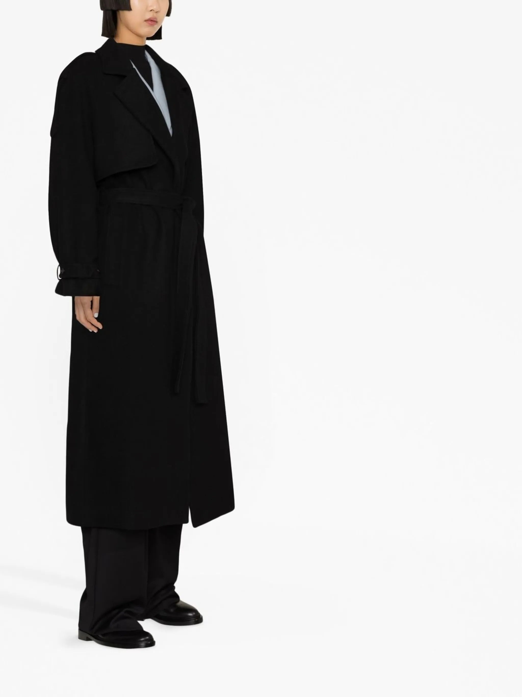 Suzanne wool trench coat