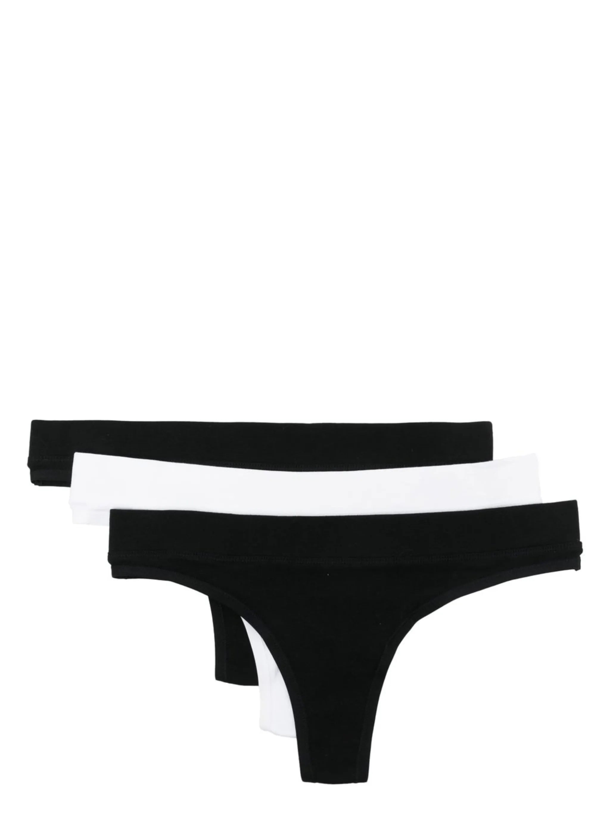 three-pack stretch-cotton thongs