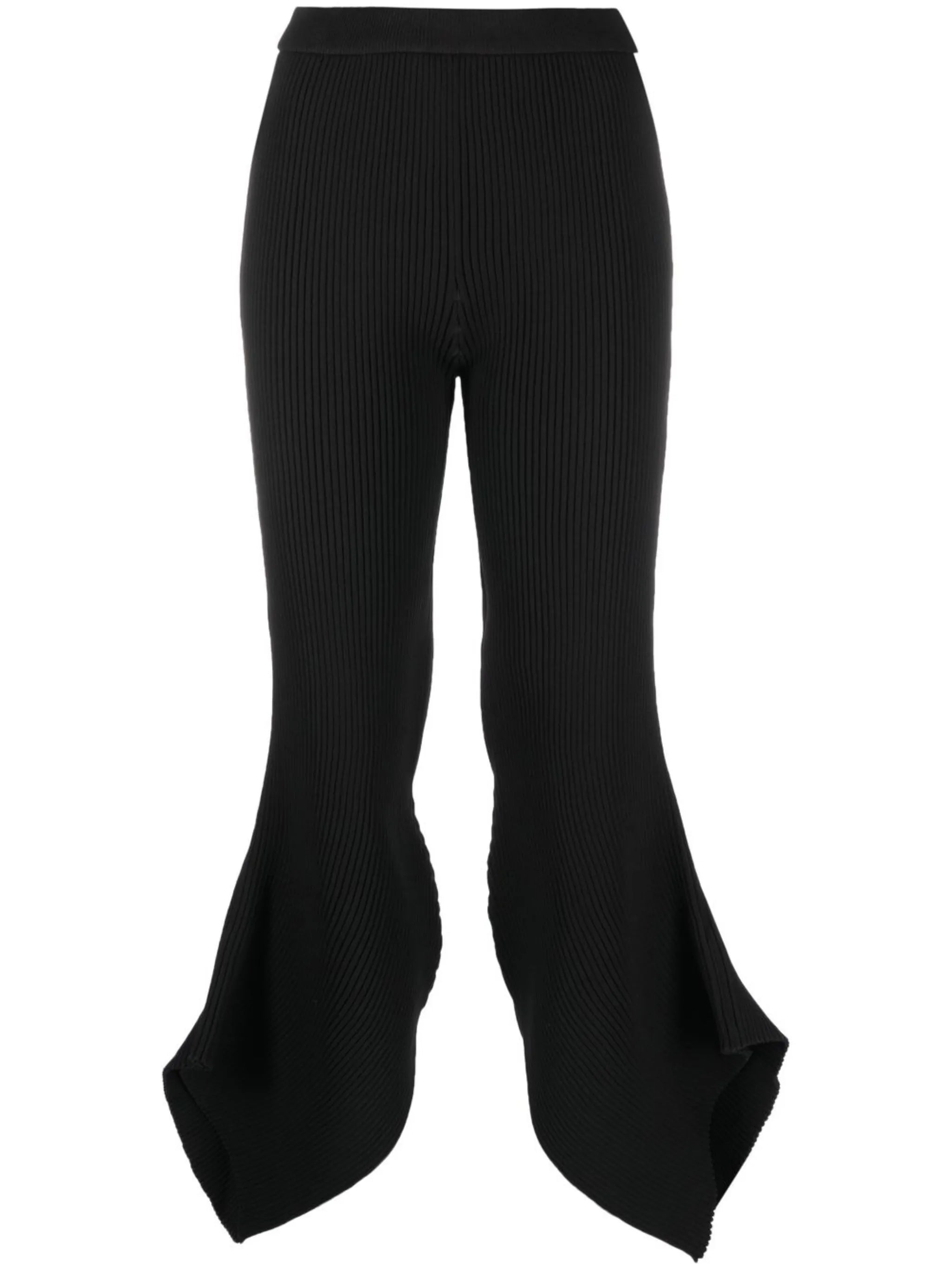 Fluidity Arc ribbed-knit trousers