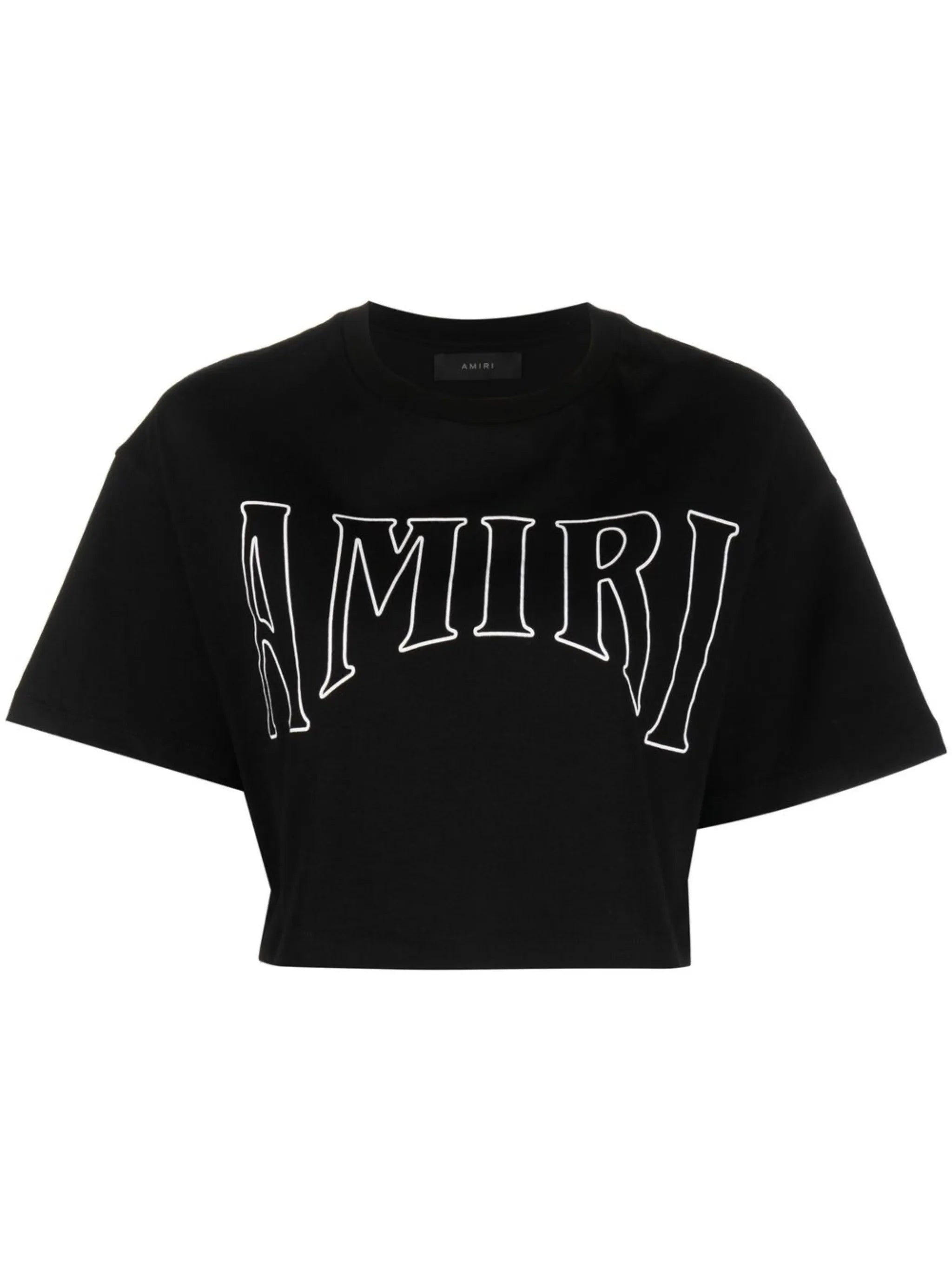 graphic logo-print cropped T-shirt