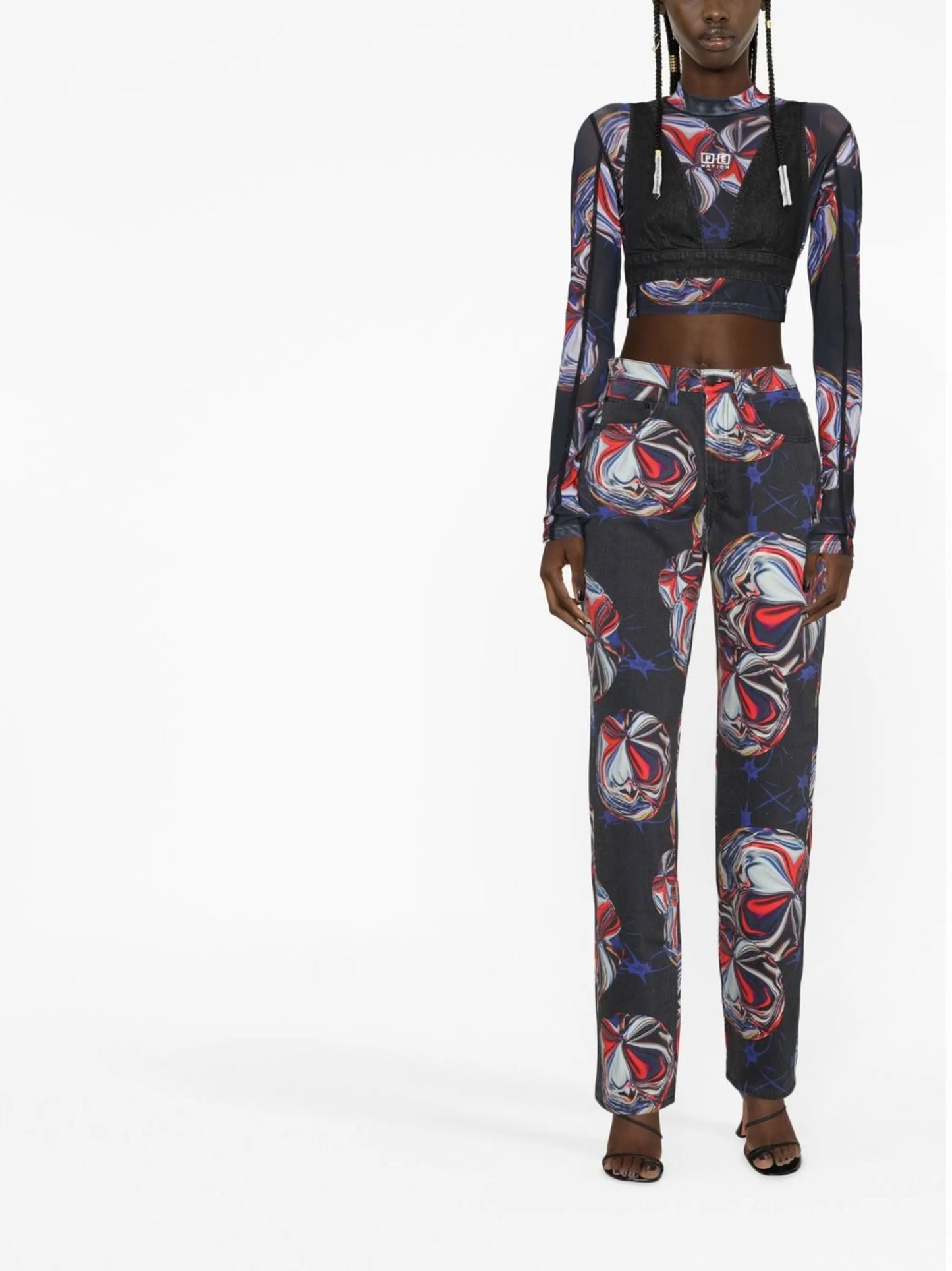 x P.E Nation Playback Warped trousers