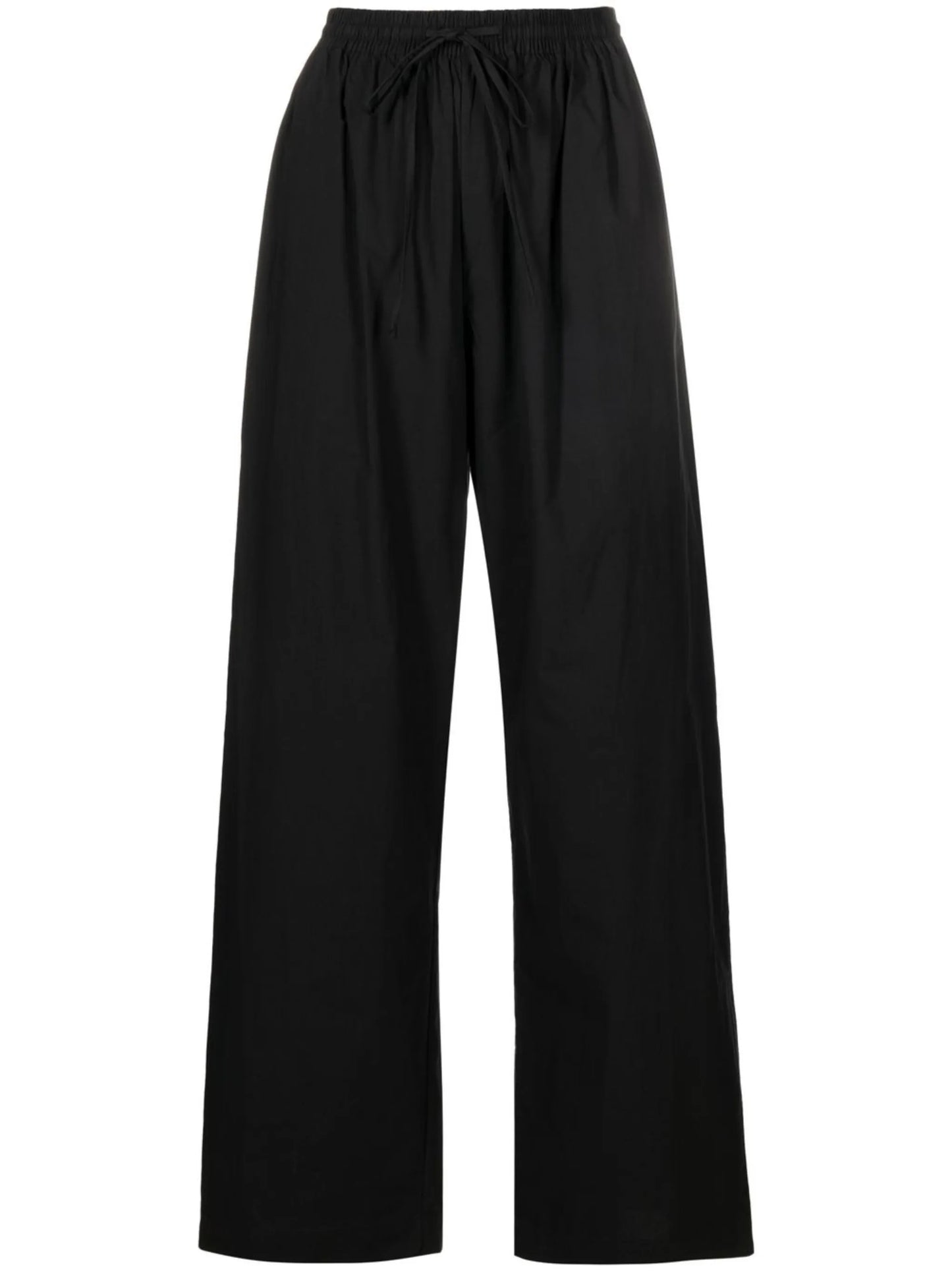 Relaxed organic cotton straight-leg trousers