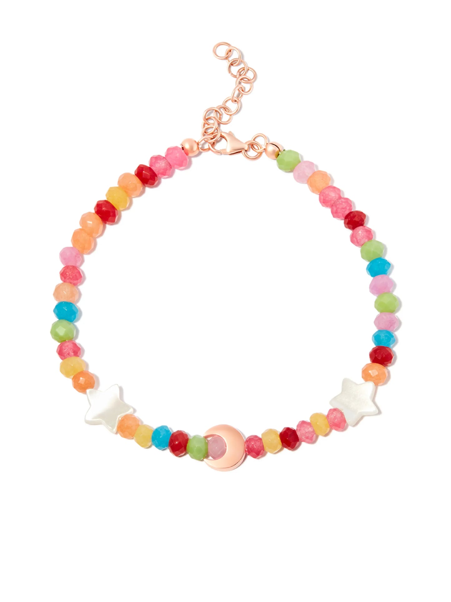 rose gold Moon and Star bracelet