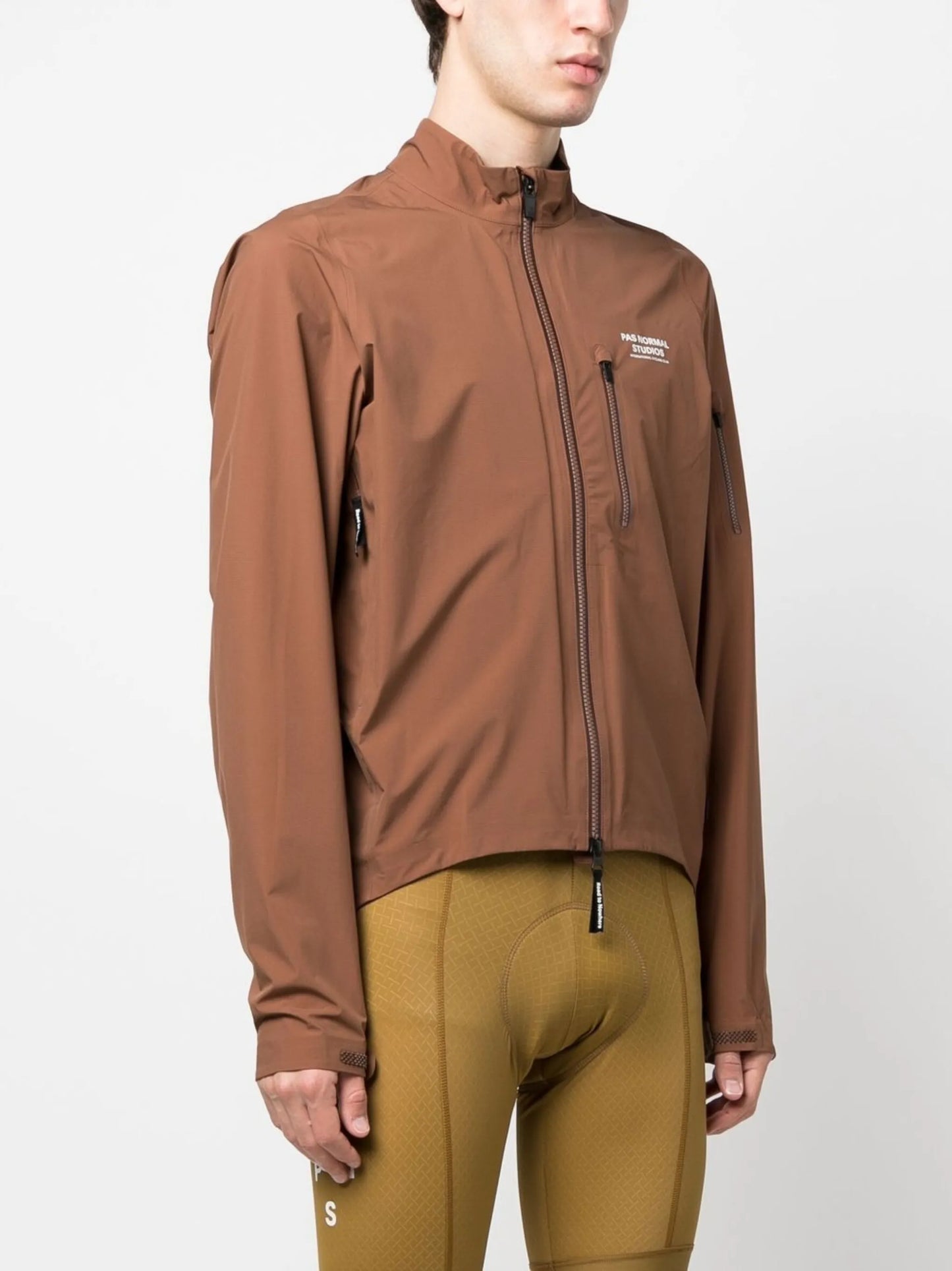logo-print zip-up jacket