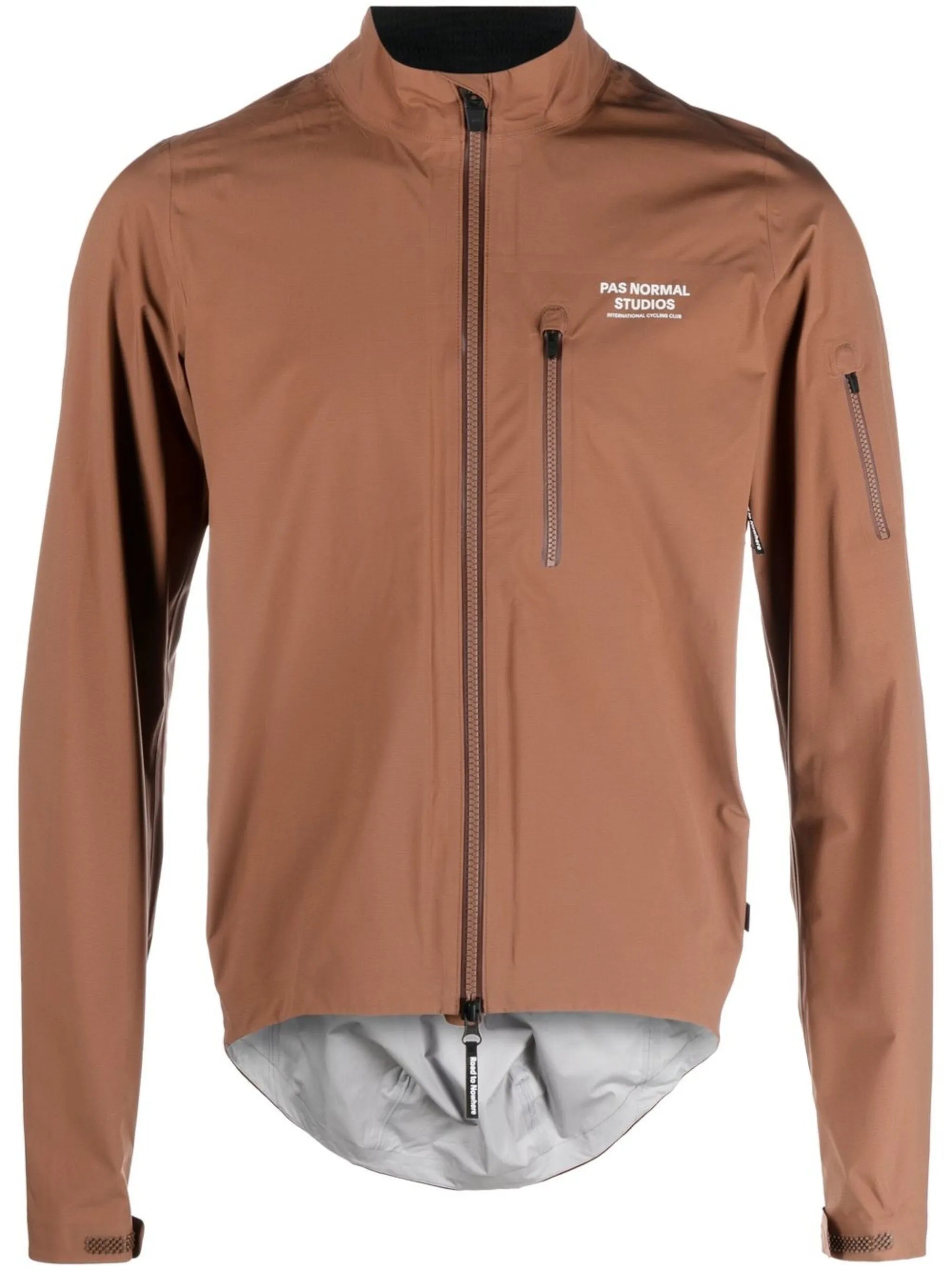 logo-print zip-up jacket