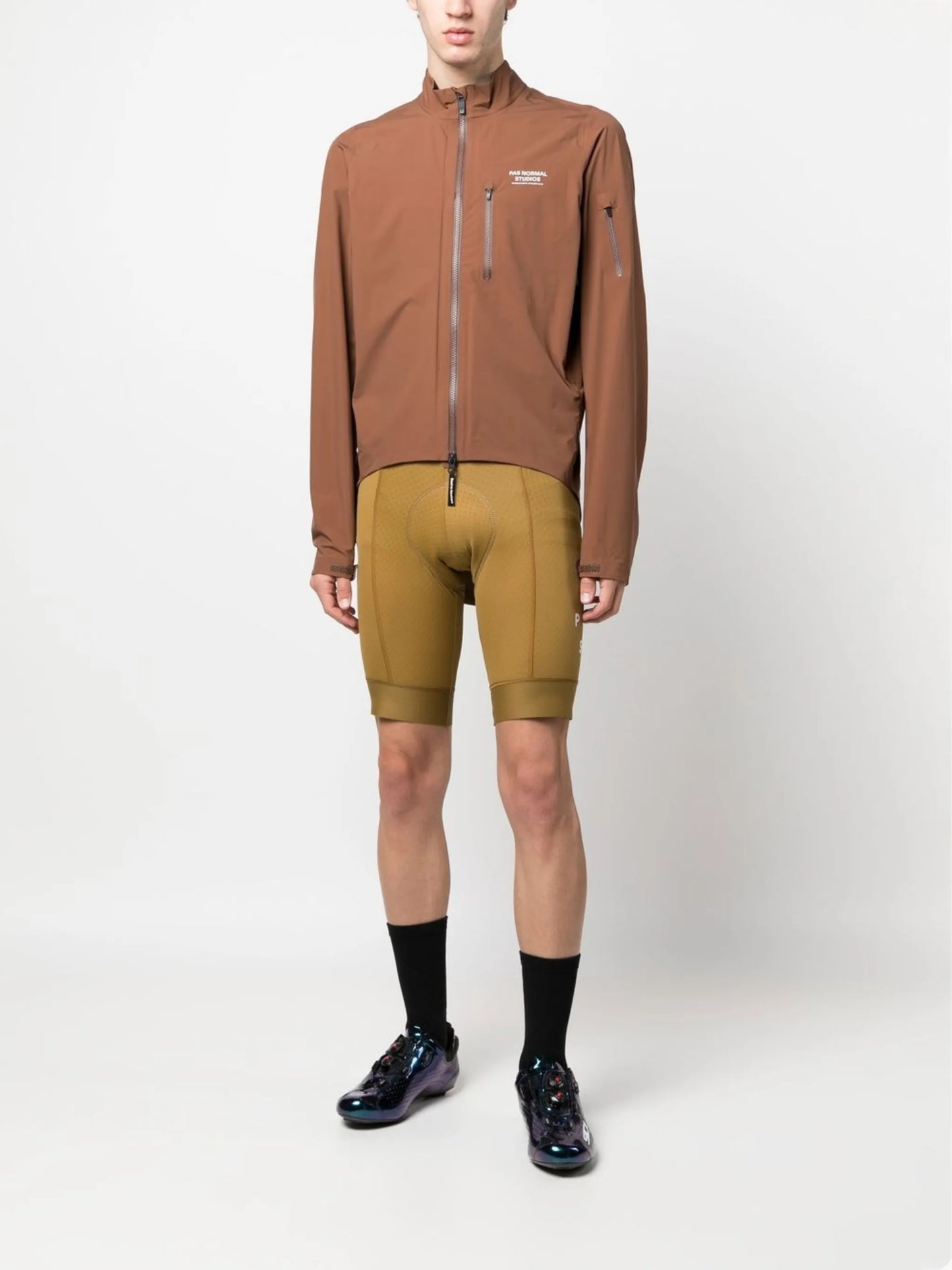 logo-print zip-up jacket