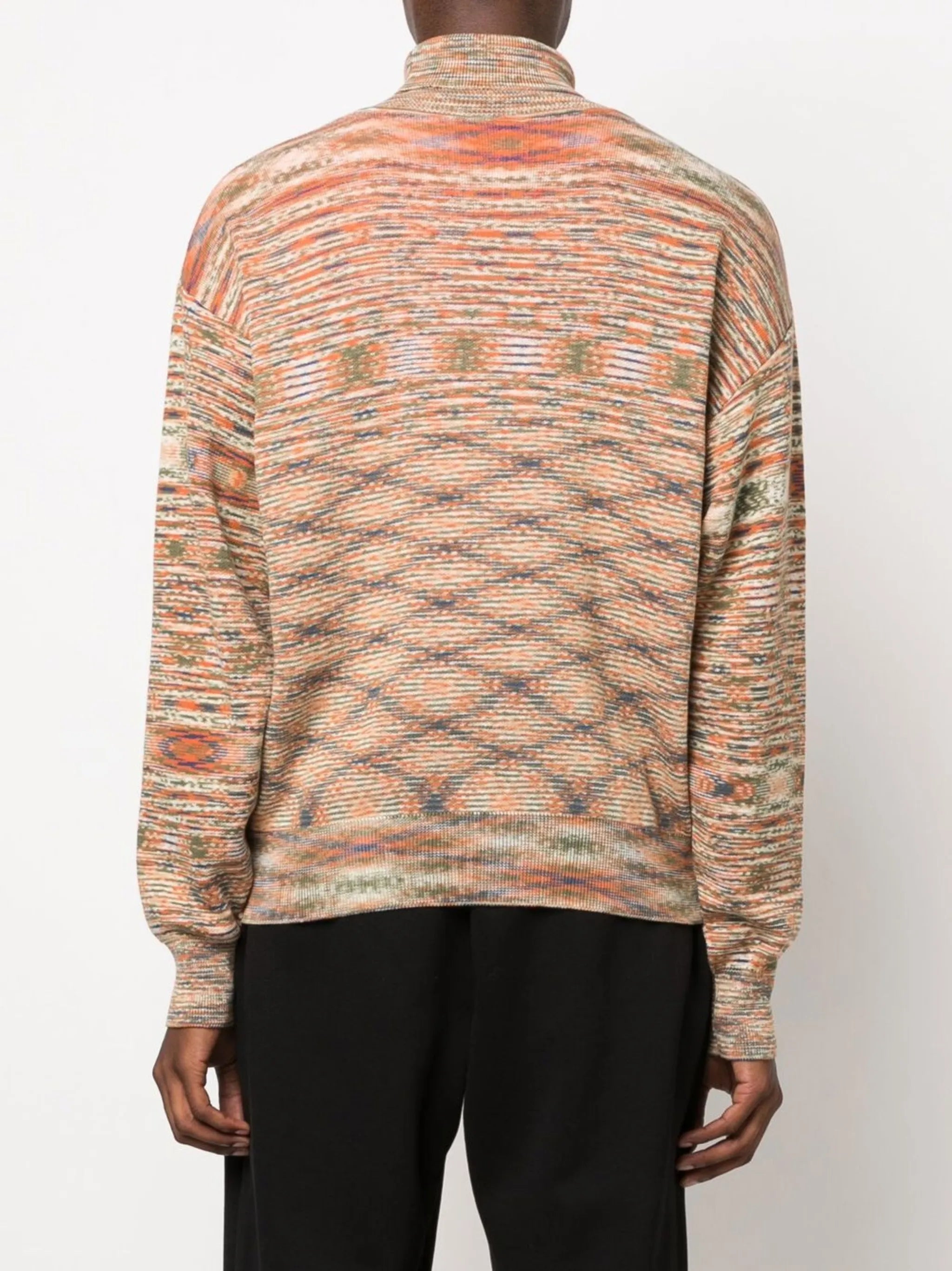Space Dye roll-neck jumper