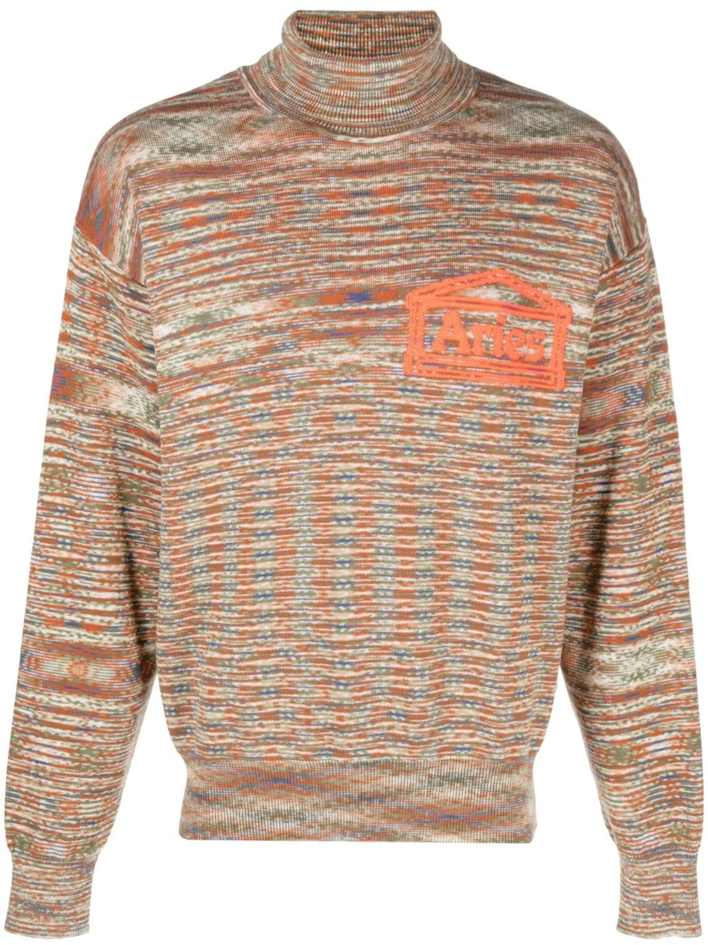 Space Dye roll-neck jumper