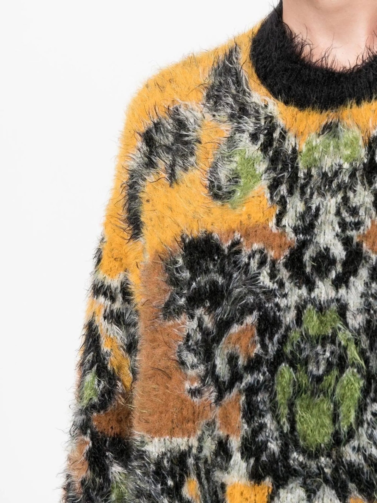 Fleur patterned-jacquard jumper