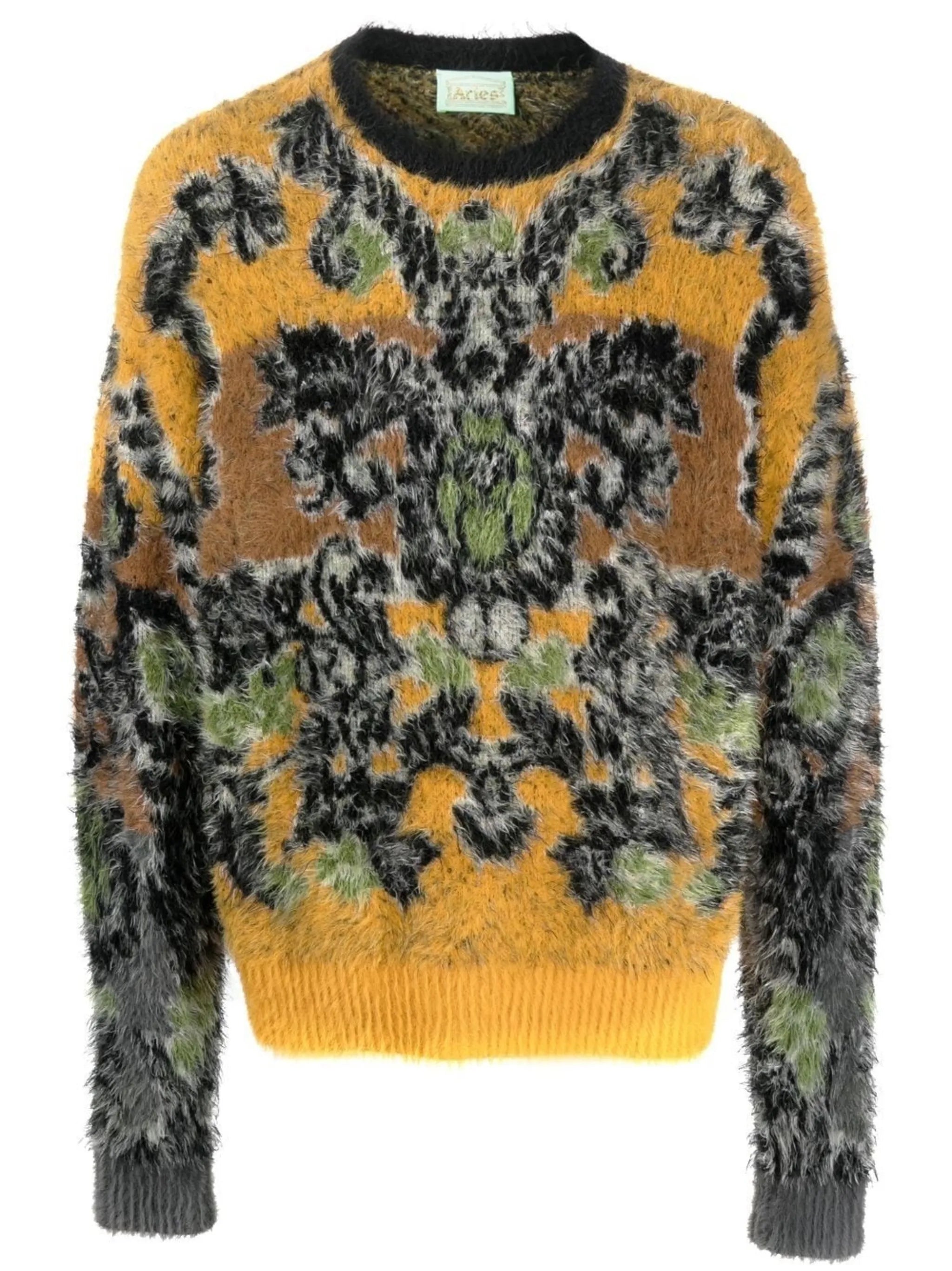Fleur patterned-jacquard jumper