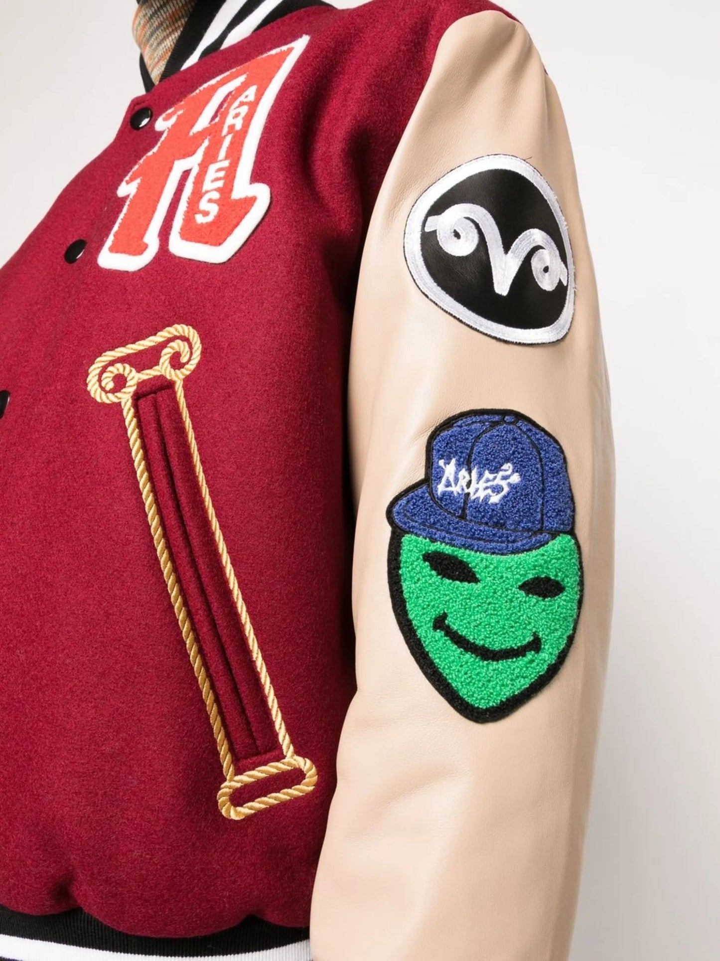 logo-patch varsity jacket