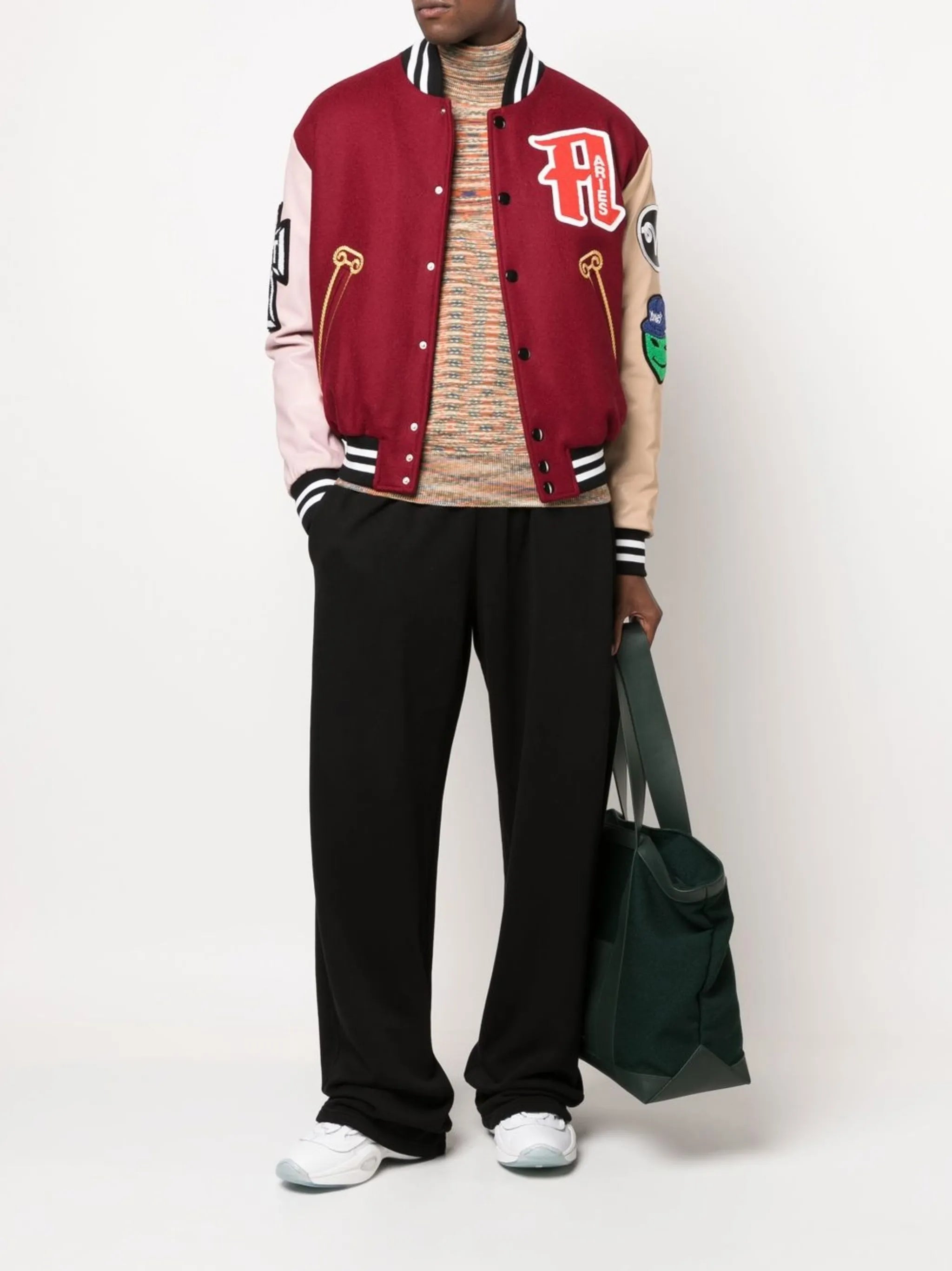logo-patch varsity jacket