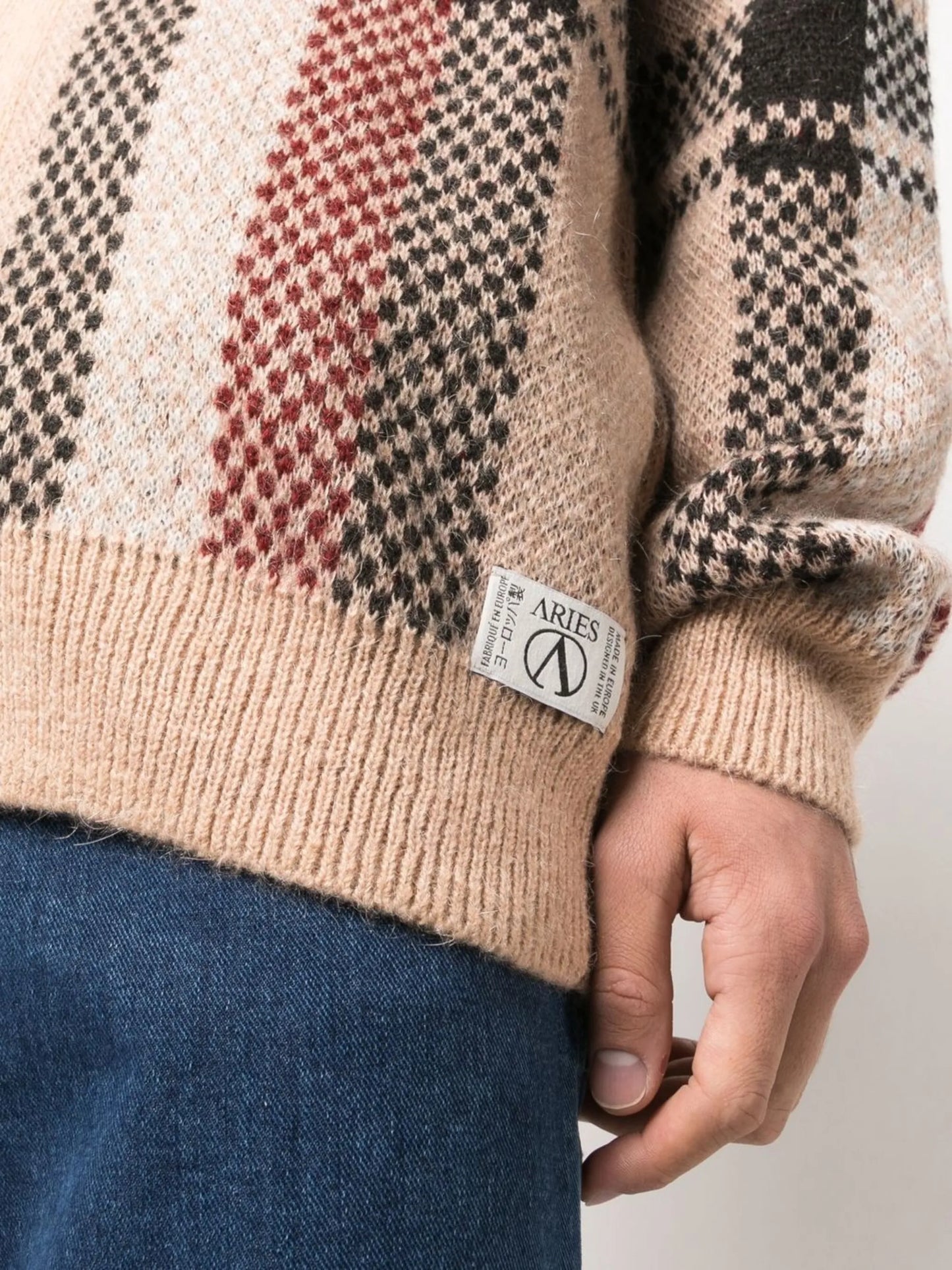 Johnny check-print cardigan