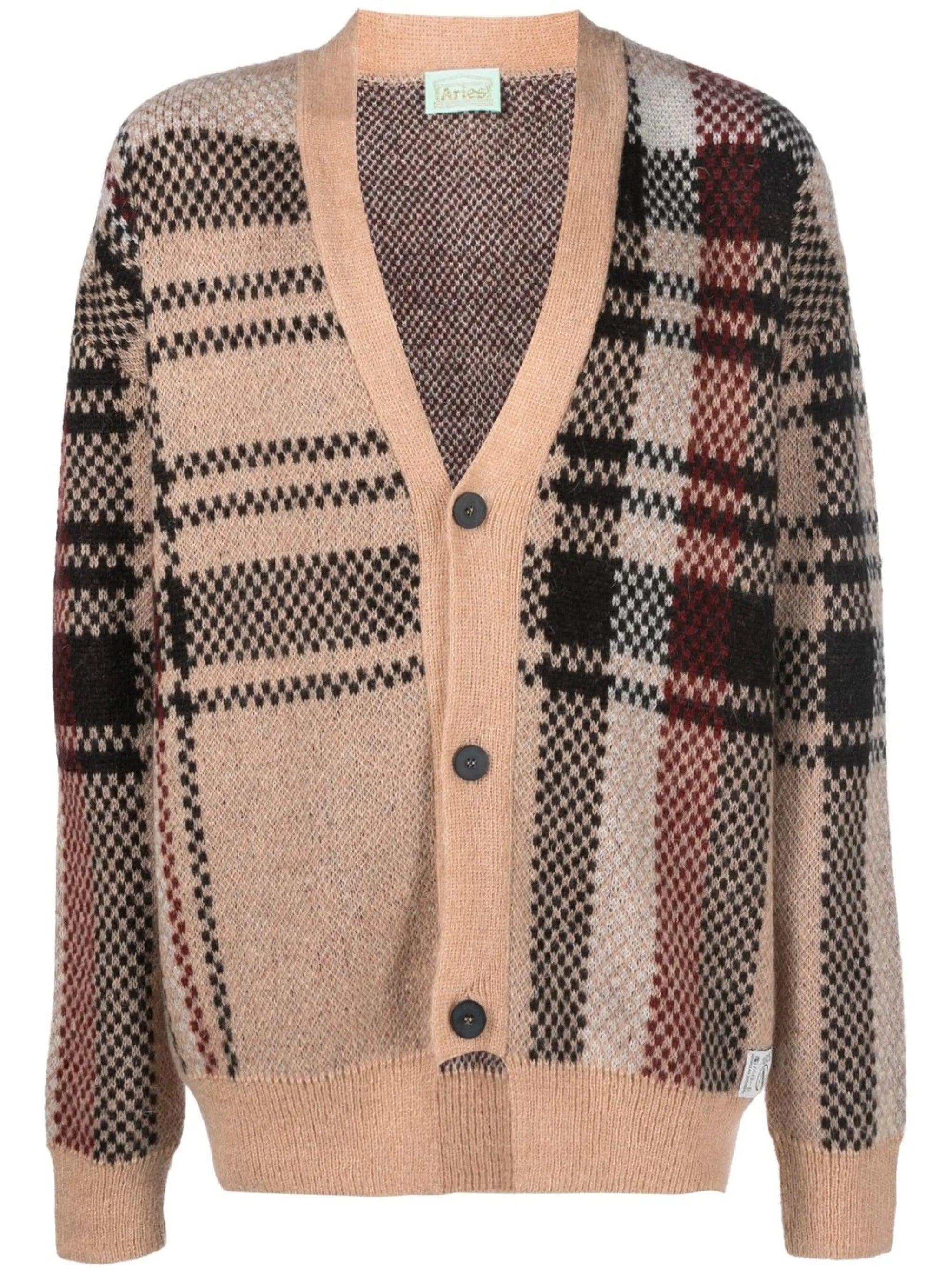 Johnny check-print cardigan
