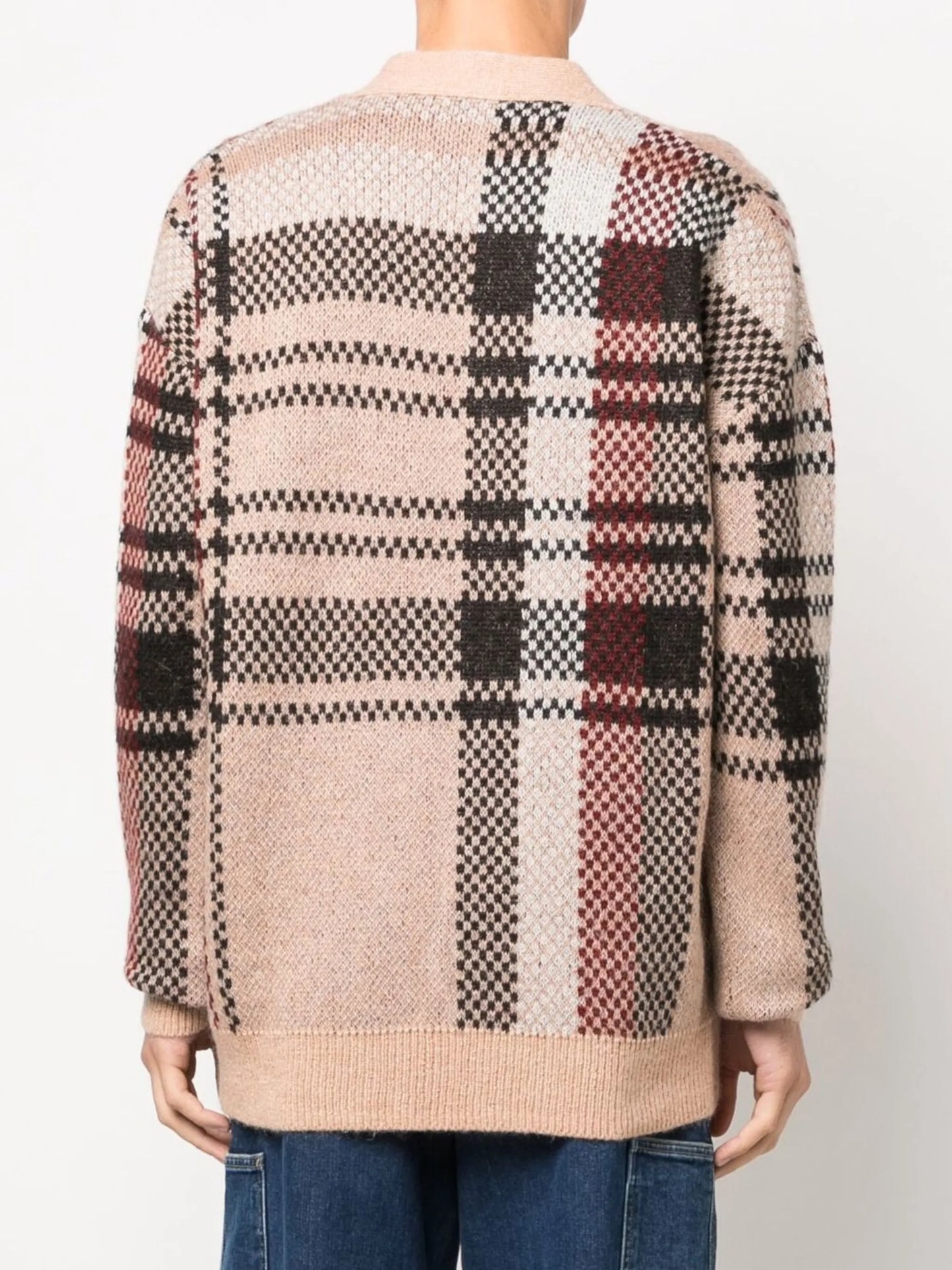 Johnny check-print cardigan