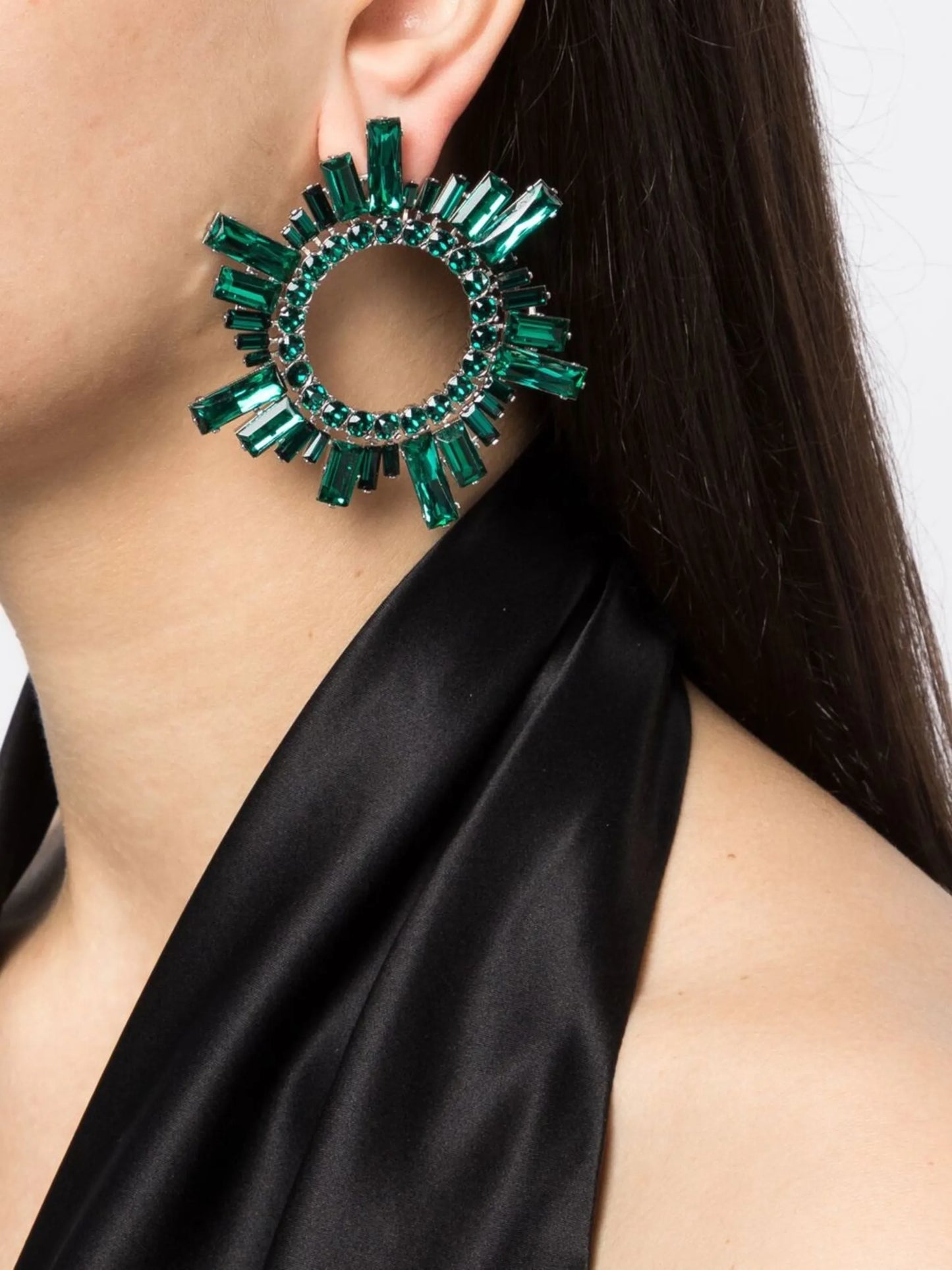 Begum crystal-embellished earrings