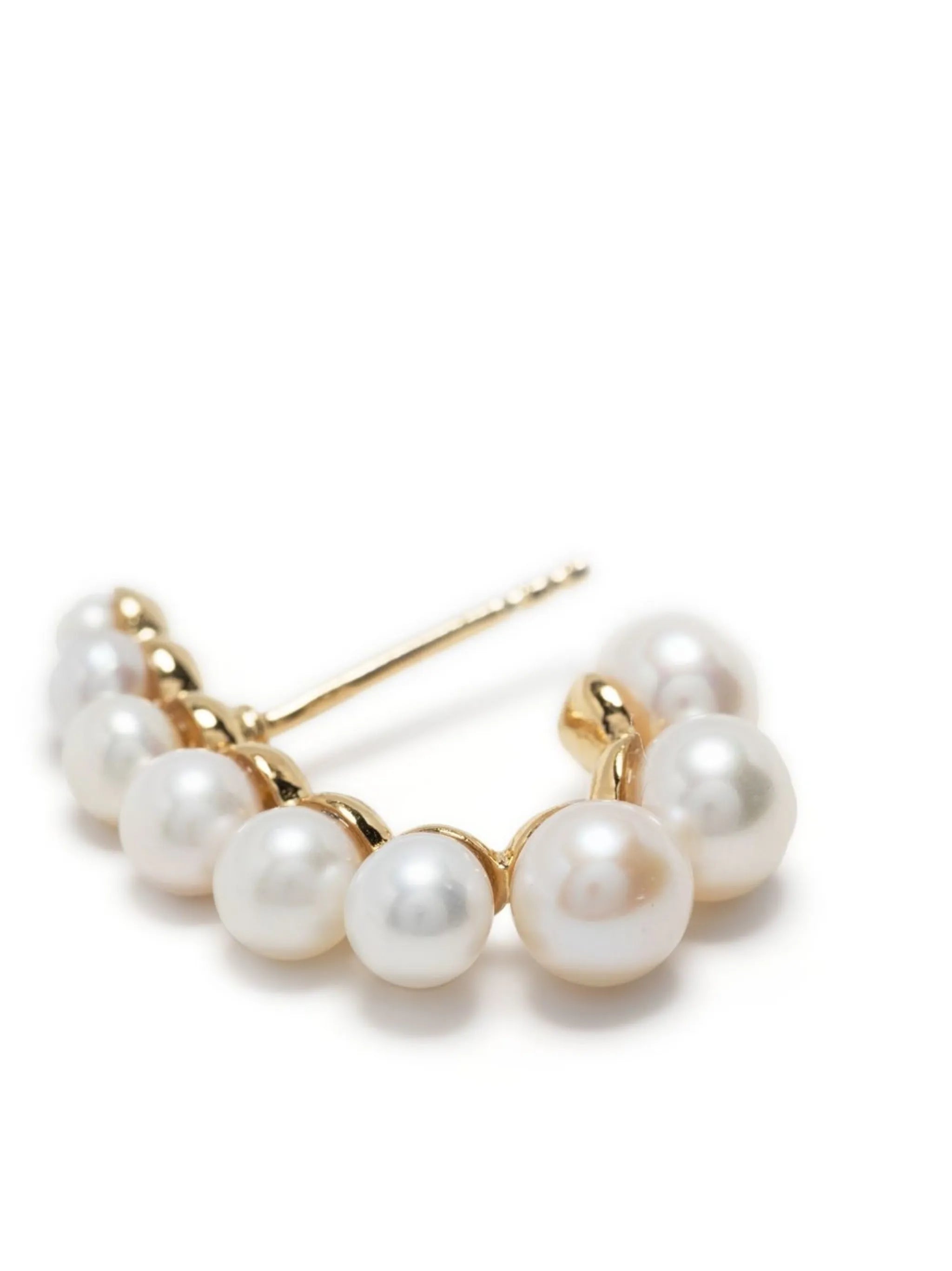 pearl hoop earrings
