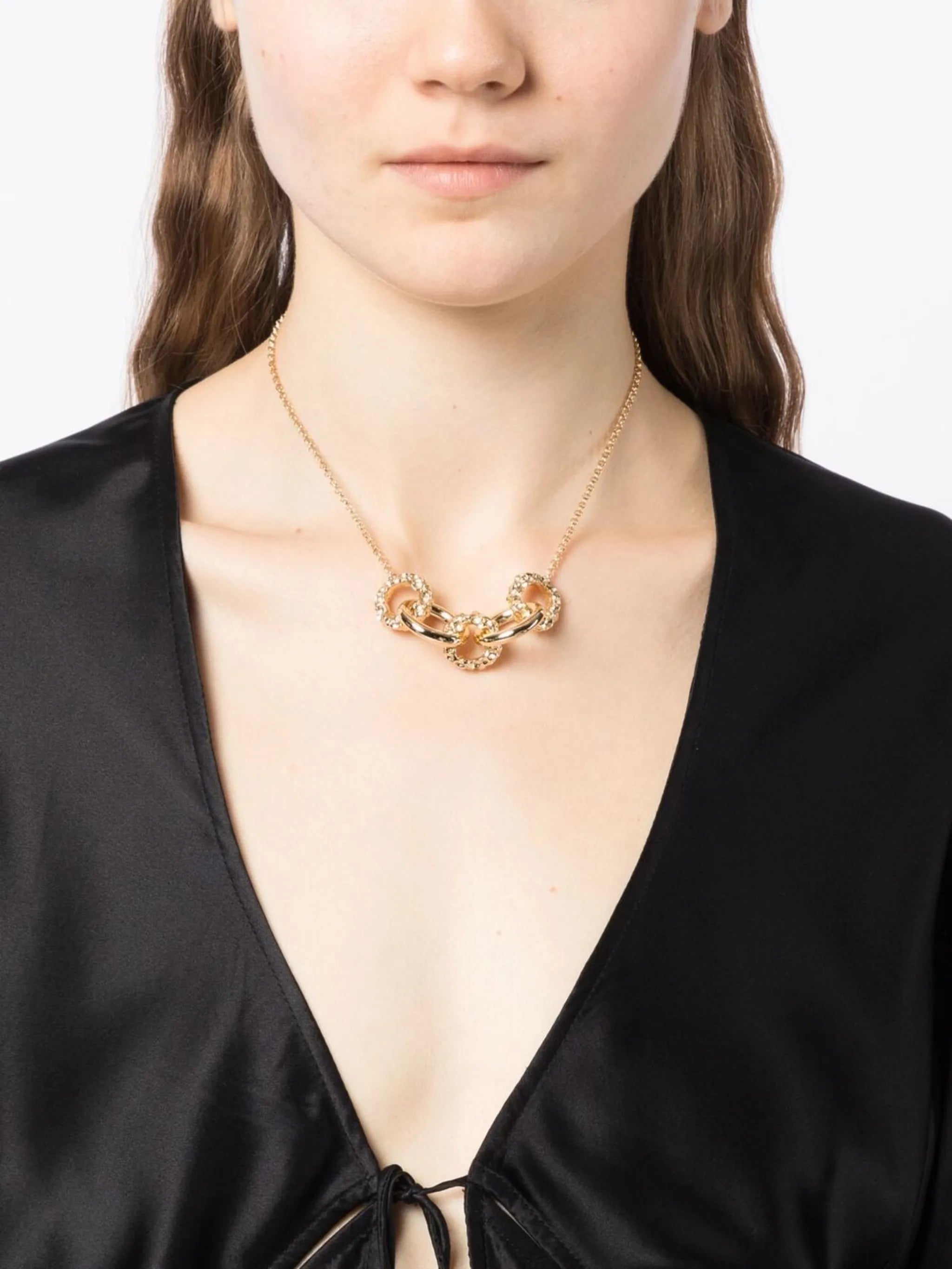 ring-link detail necklace