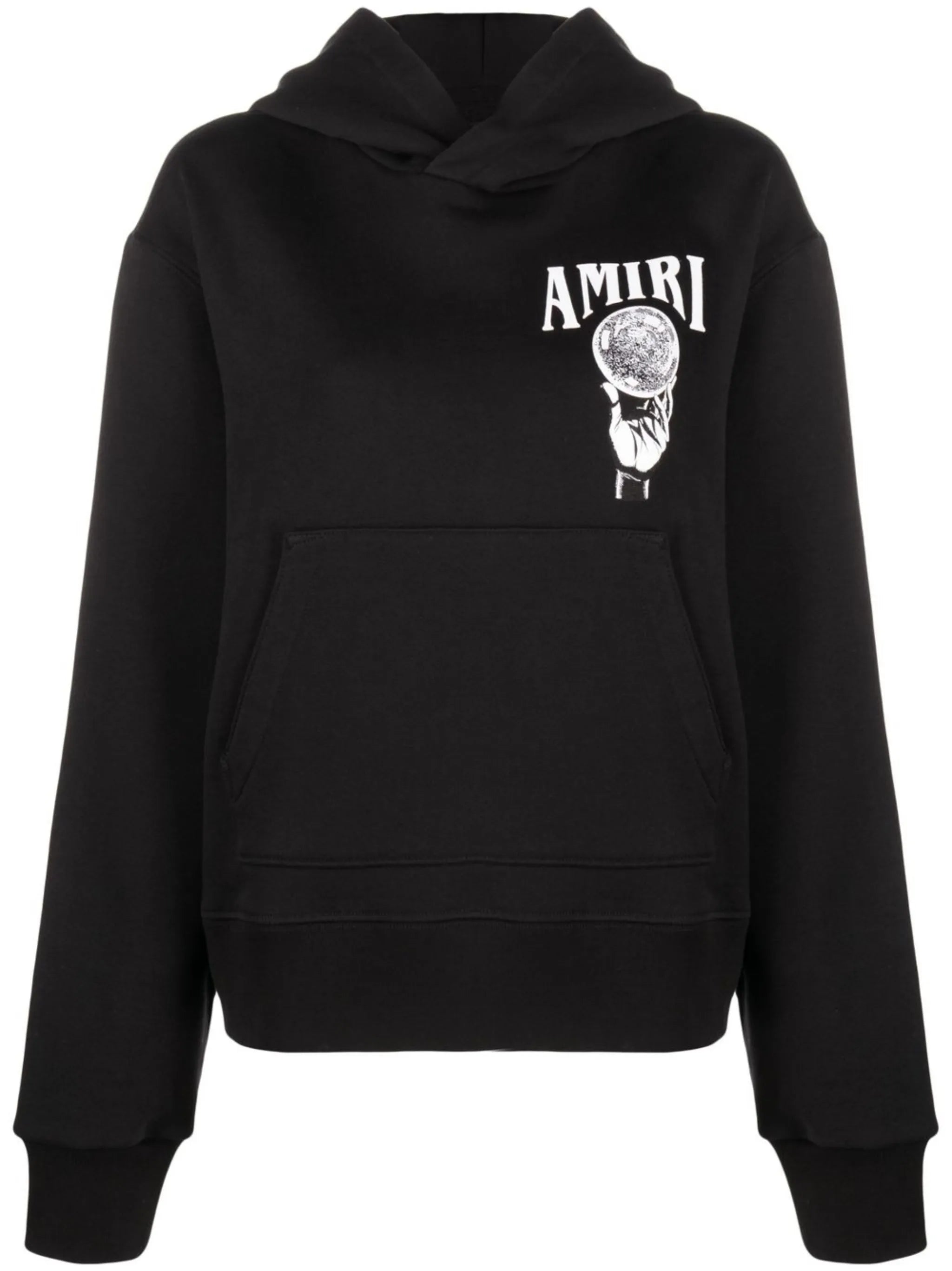 graphic logo-print hoodie