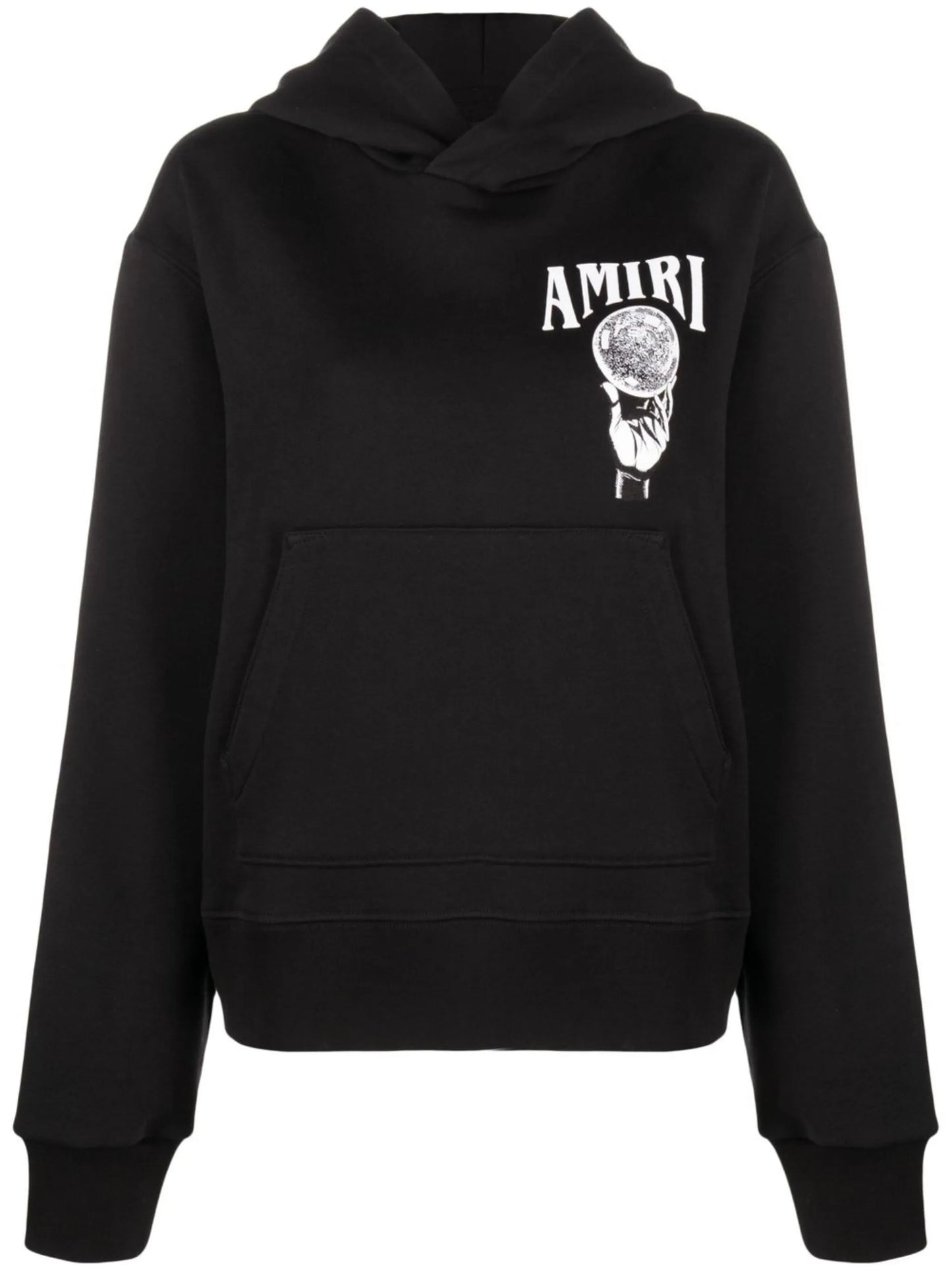 graphic logo-print hoodie