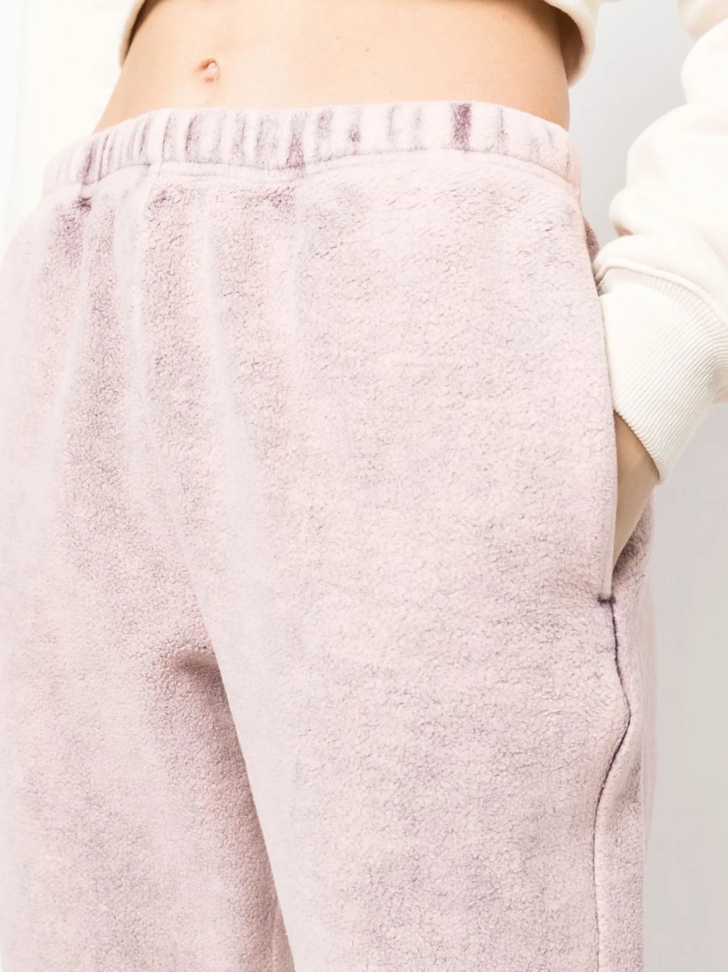 textured-finish cotton sweatpants