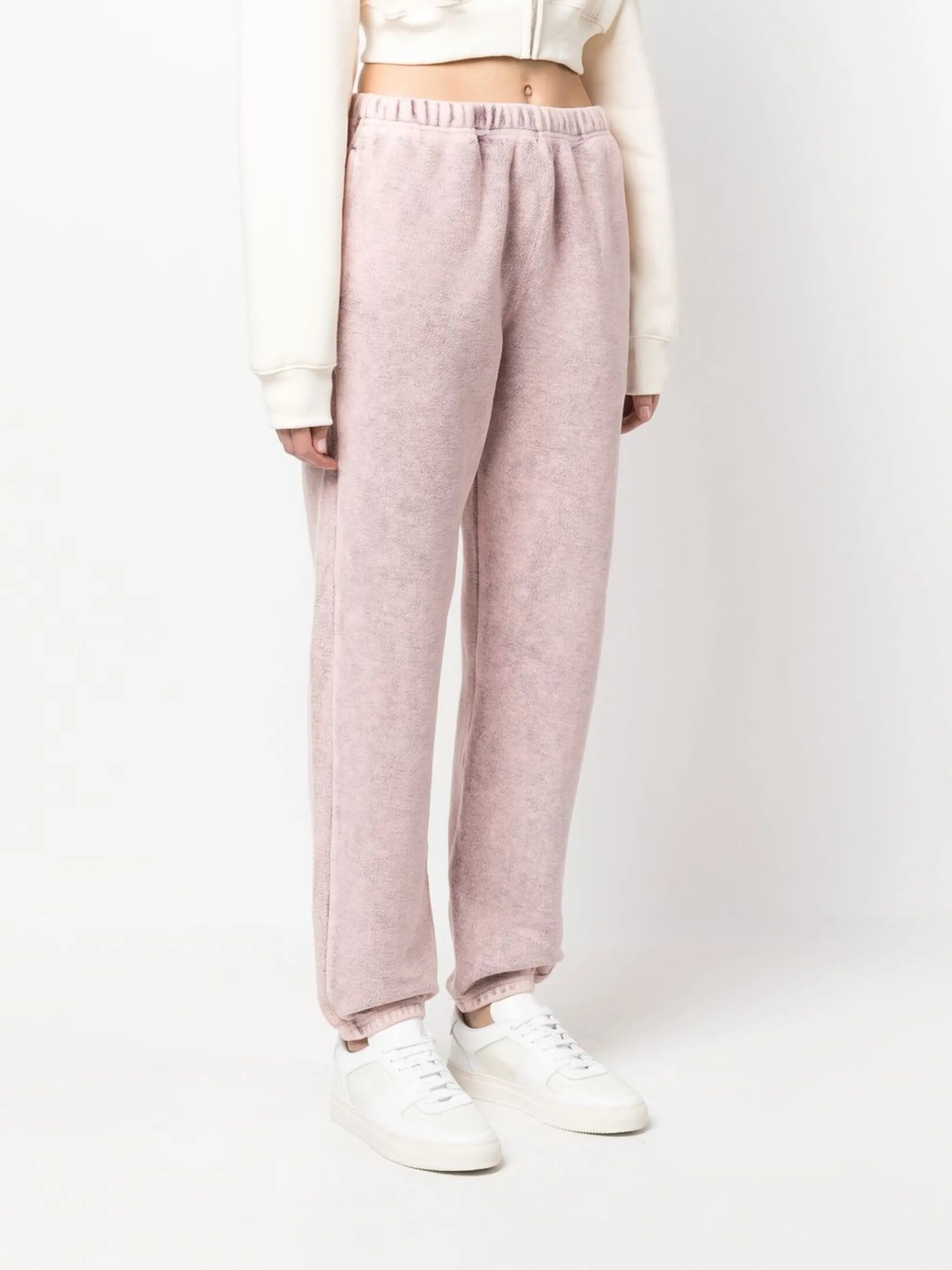 textured-finish cotton sweatpants