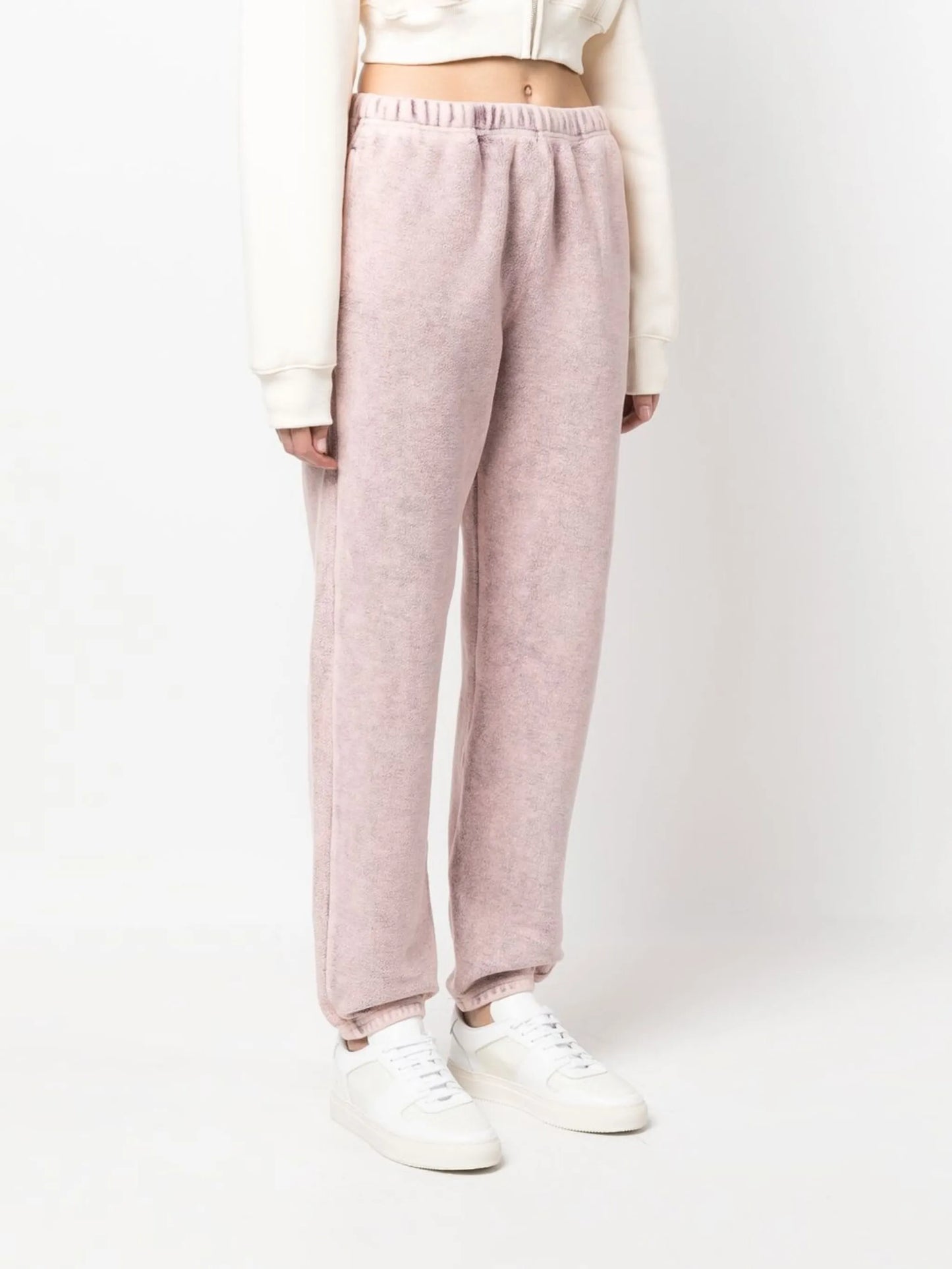 textured-finish cotton sweatpants