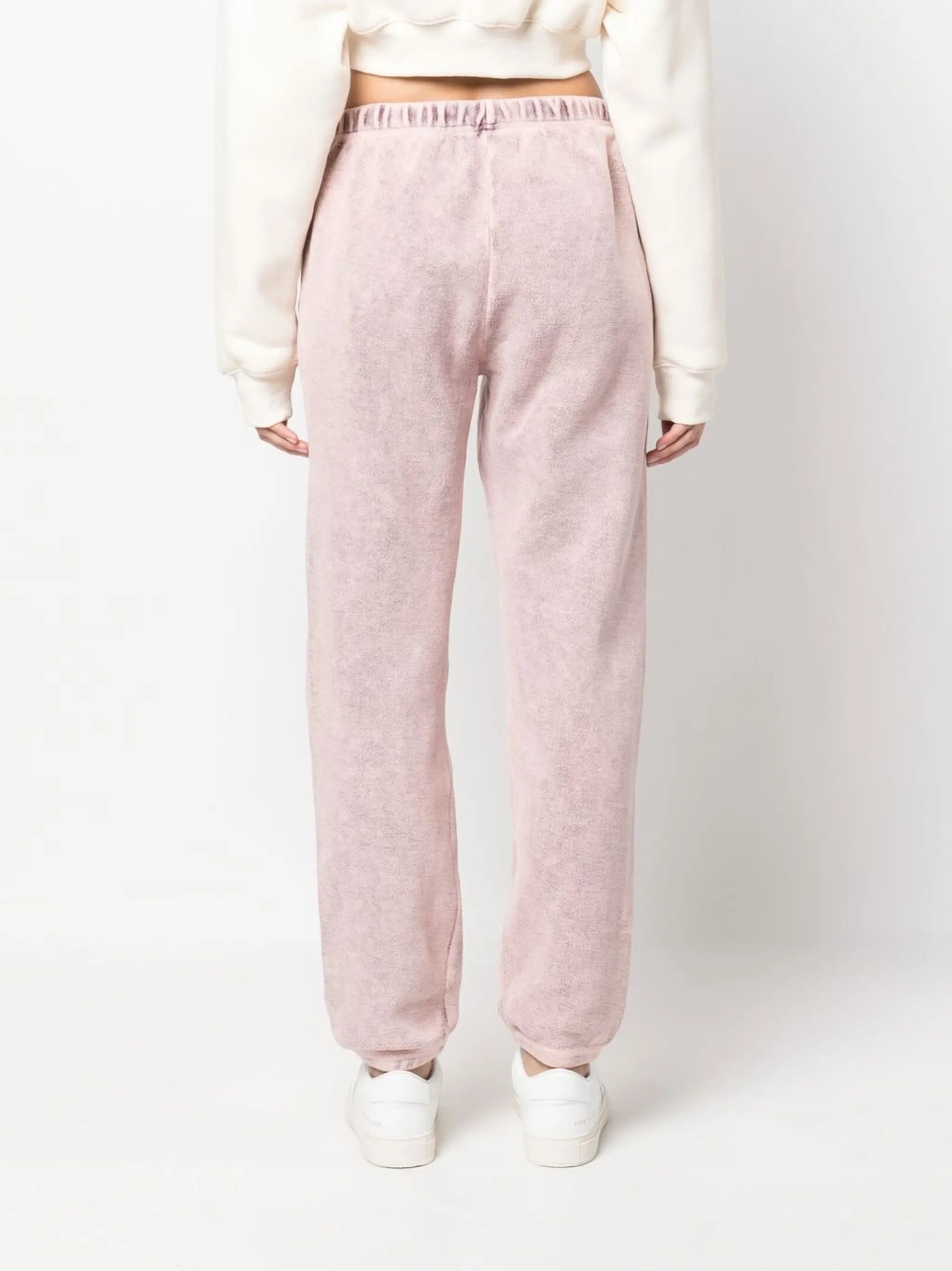 textured-finish cotton sweatpants