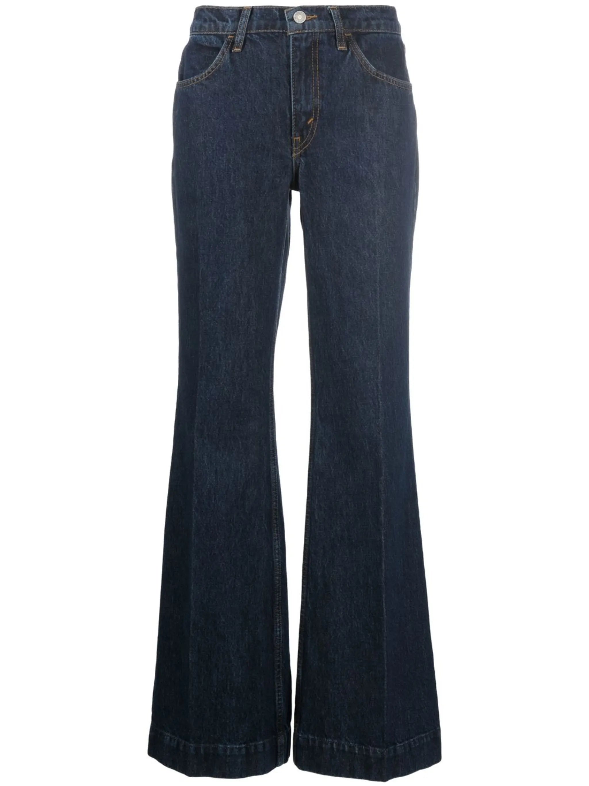 70s low-rise flared jeans
