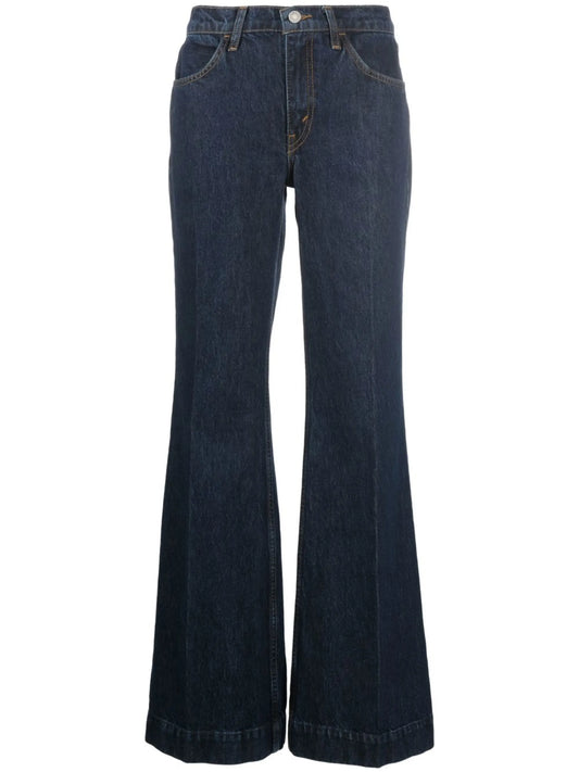 70s low-rise flared jeans