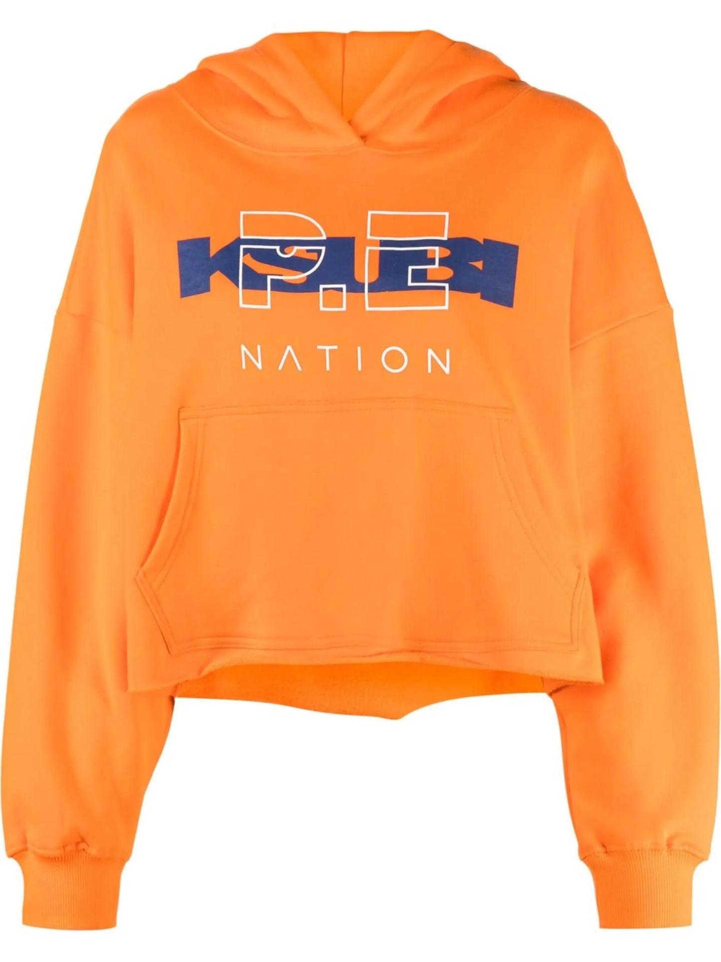 x P.E Nation logo-print hoodie