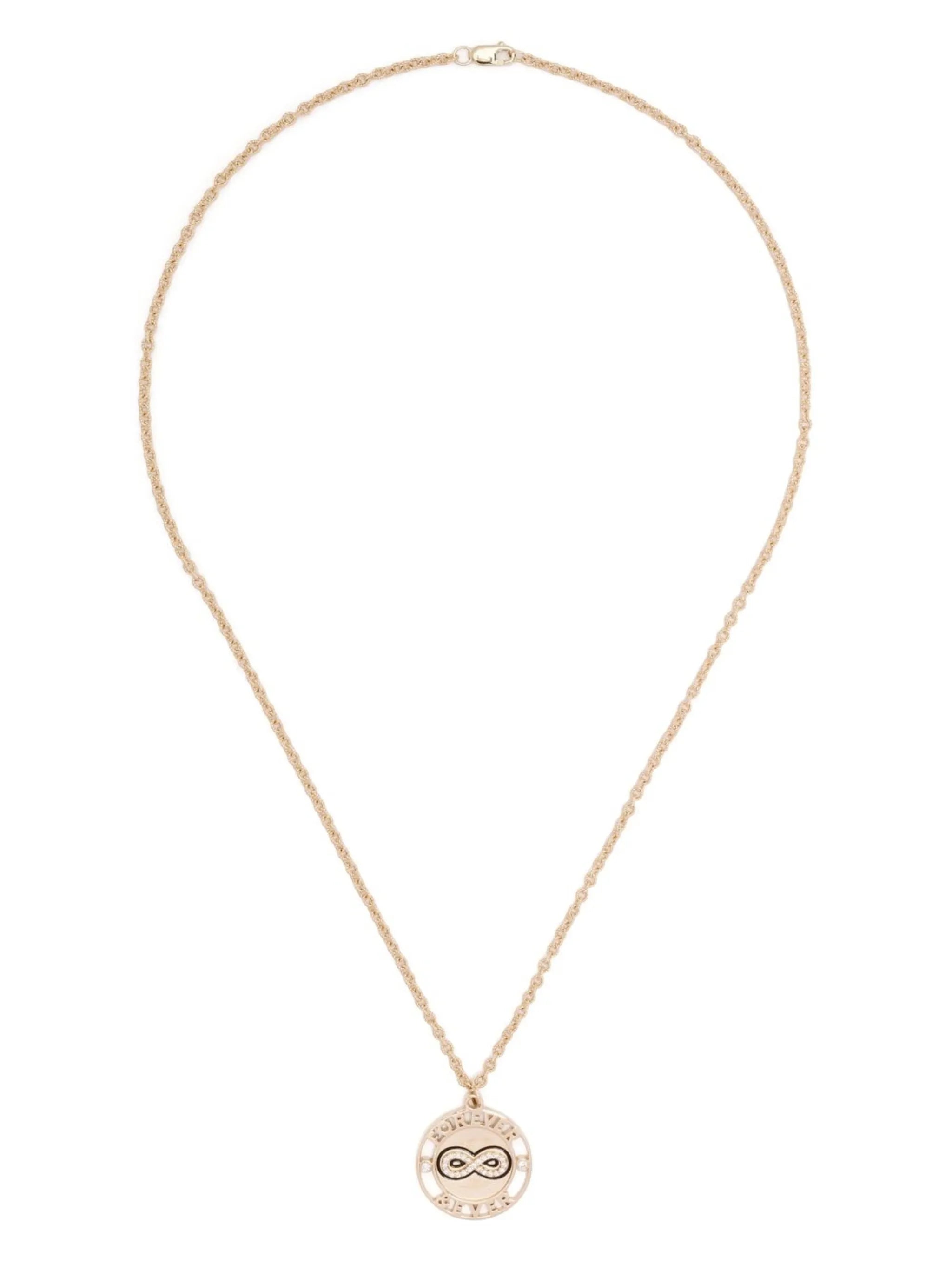 14kt yellow gold Forever and Ever diamond necklace
