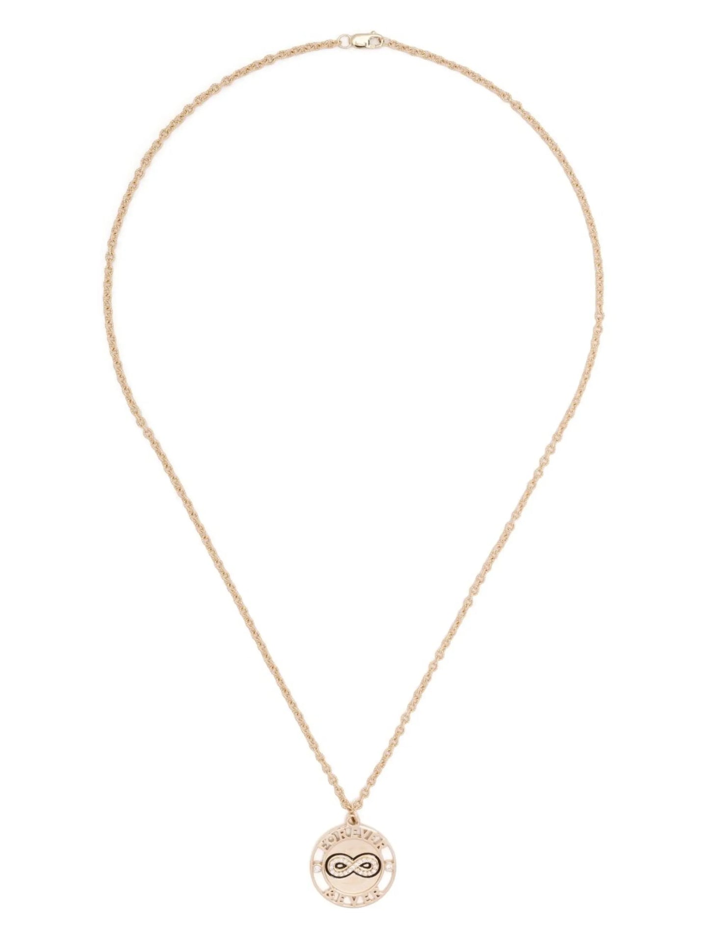 14kt yellow gold Forever and Ever diamond necklace