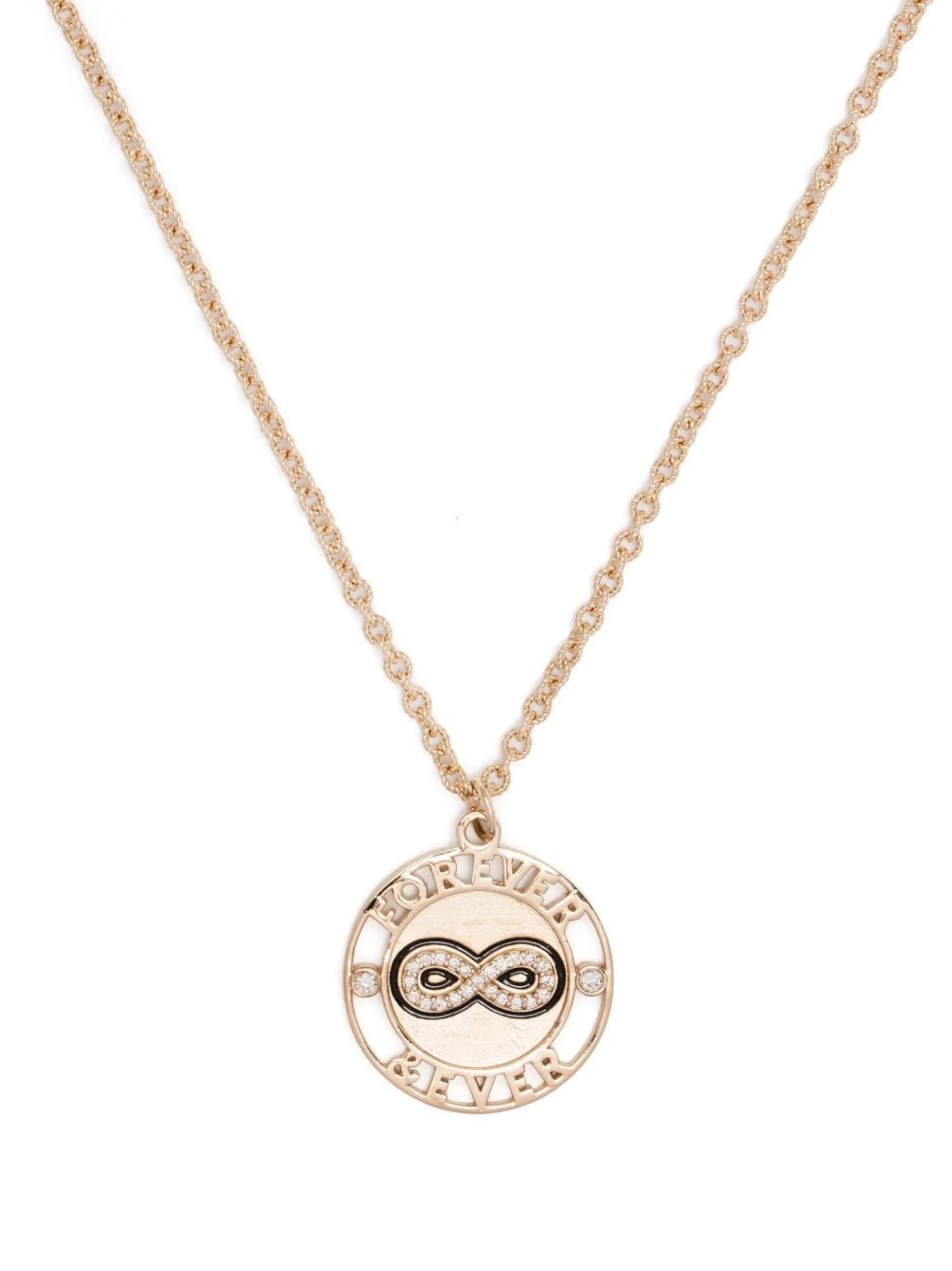 14kt yellow gold Forever and Ever diamond necklace